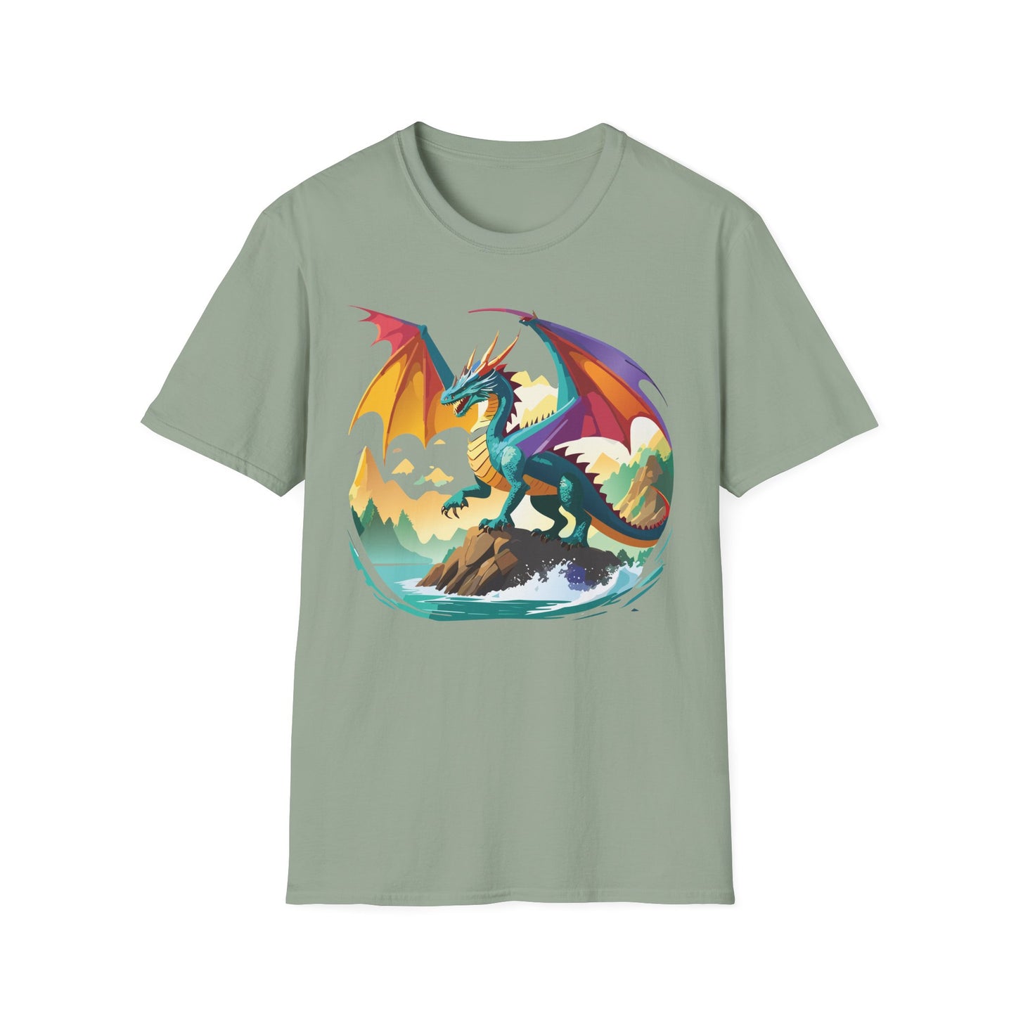 Dragon T Shirt, Dragon Shirt, Shirt with Animals, Animal Shirt