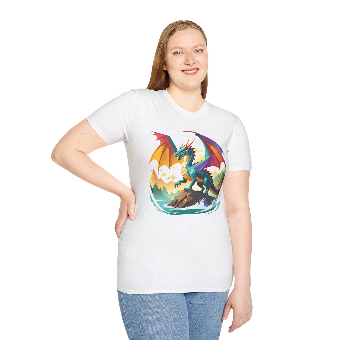 Dragon T Shirt, Dragon Shirt, Shirt with Animals, Animal Shirt