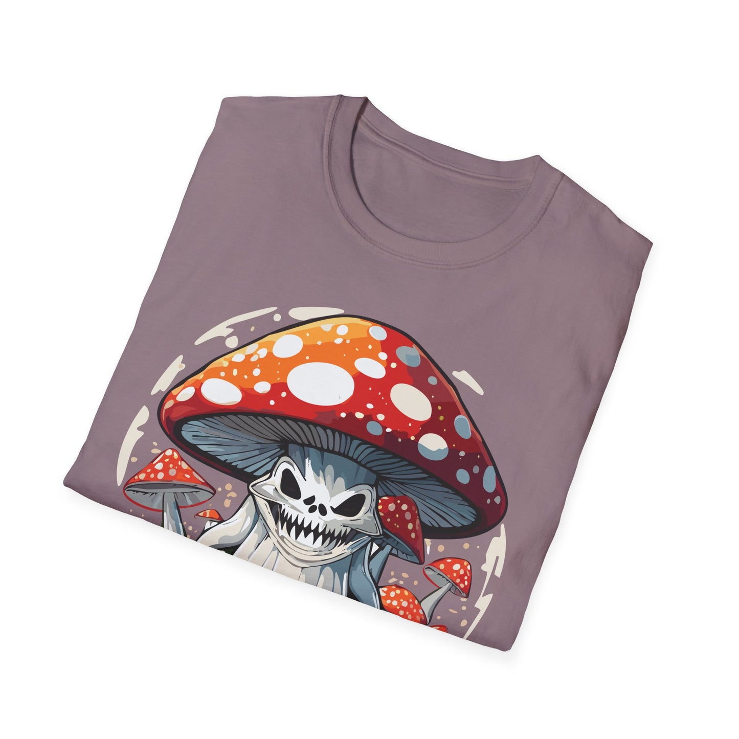 Mashroom Tee Shirt Unisex Softstyle 64000 100 Percent Ring Spun Cotton Funny Mashroom Fungus Design