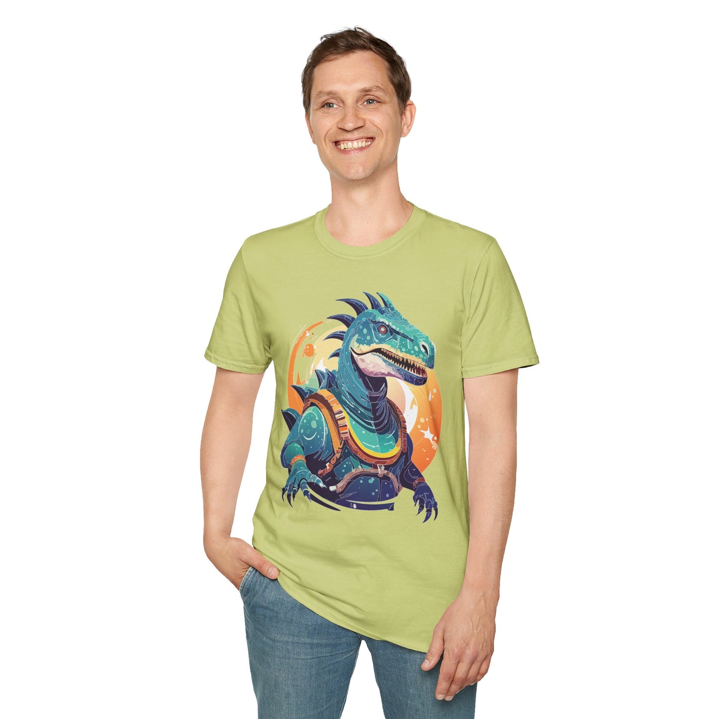 Alien T Shirt Cosmos Design Unisex Softstyle 64000 Graphic Artwork Tee With Aliens