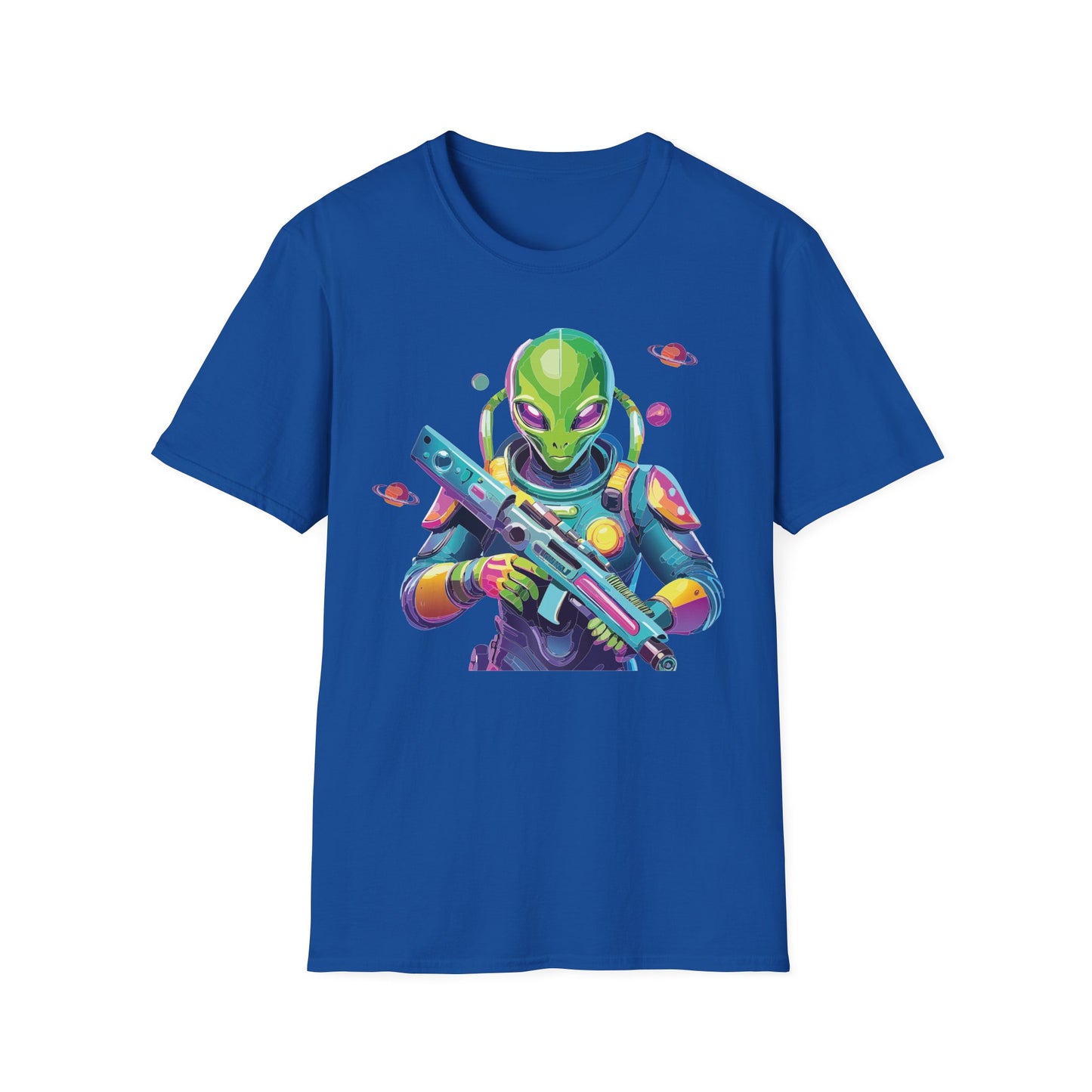 Alien Cosmos T Shirt Unisex Gildan Softstyle 64000 Art Design Tee For Everyday Comfort