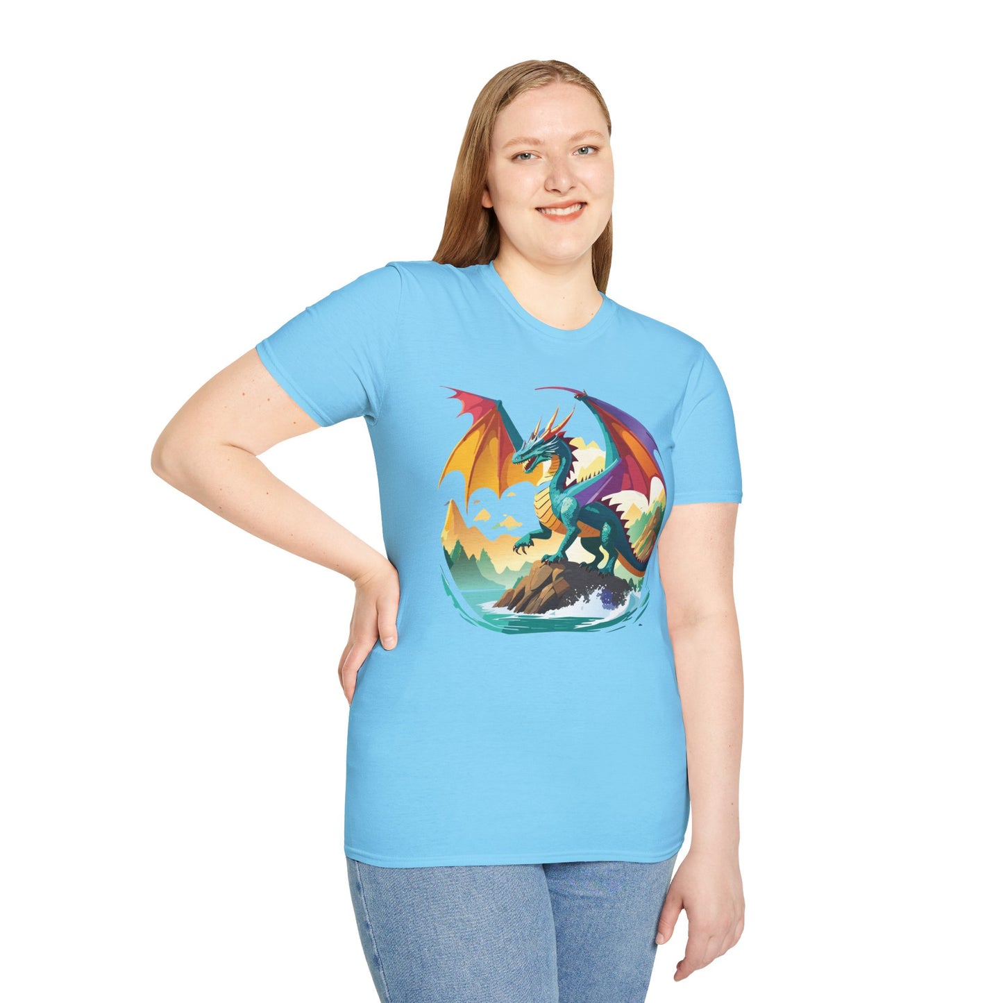 Dragon T Shirt, Dragon Shirt, Shirt with Animals, Animal Shirt