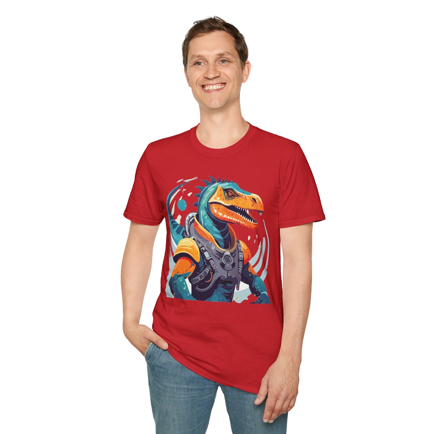 Gildan Alien Cosmos T Shirt Unisex Softstyle 64000 Cotton Tee With Alien Art Design Graphic Print