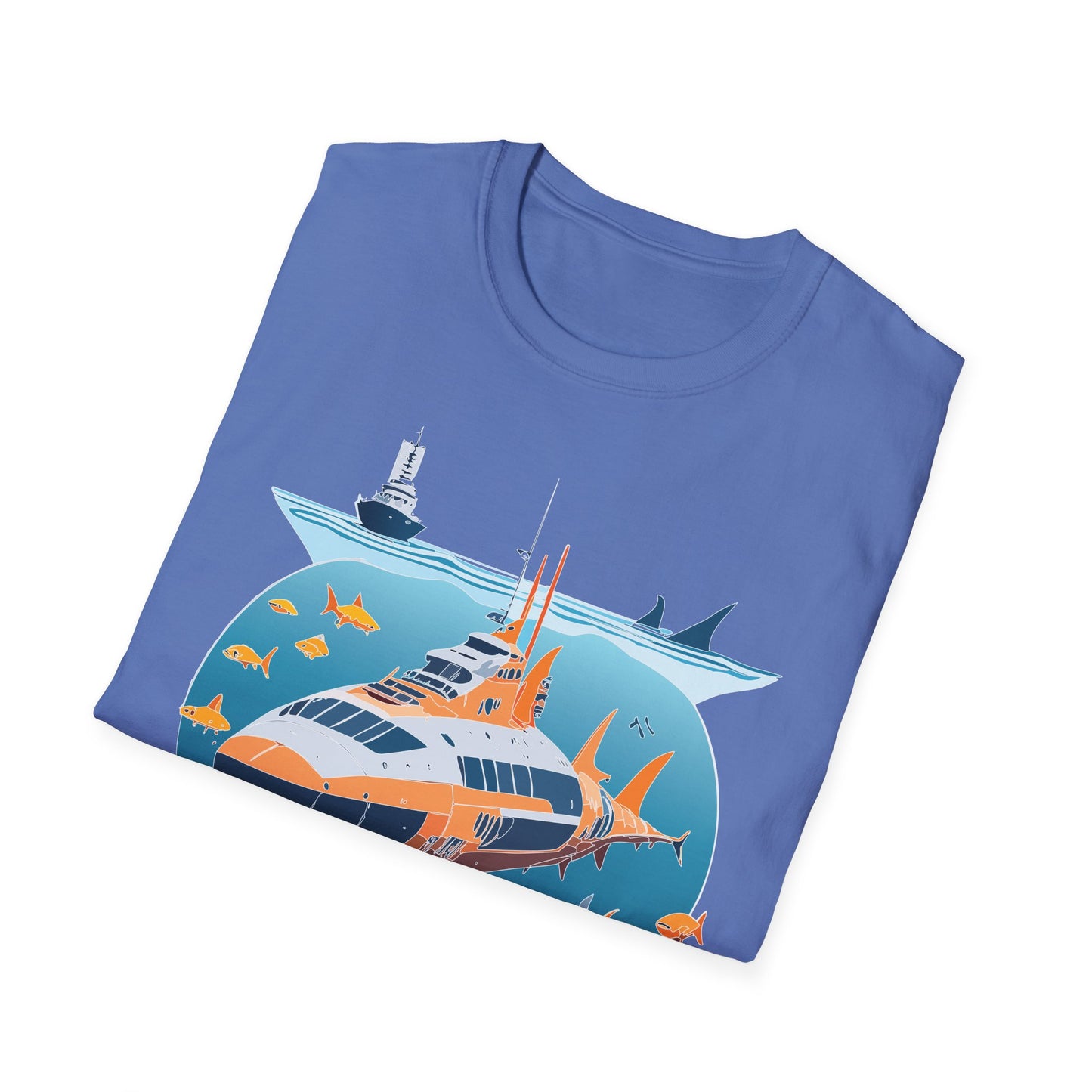 Ocean Tee Shirt, Ocean Shirt, Shirt with Ocean, U boat Tees, Shirt with U-Boat