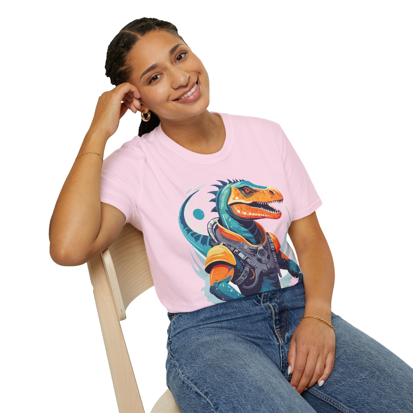 Gildan Alien Cosmos T Shirt Unisex Softstyle 64000 Cotton Tee With Alien Art Design Graphic Print