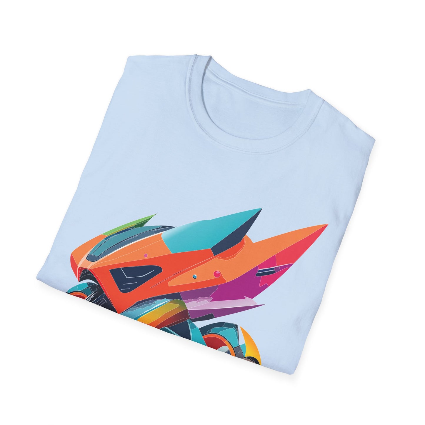 Unisex Bike T Shirt Moto Shirt Motorcycle MTB T Shirt 100 Percent Cotton Softstyle