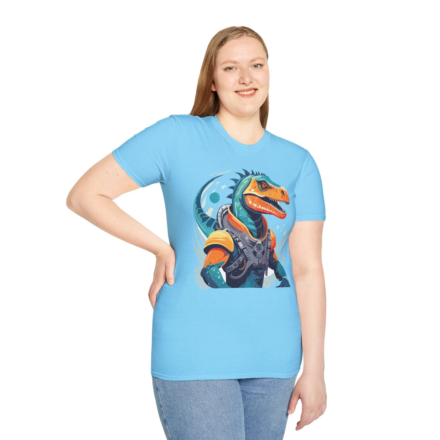 Gildan Alien Cosmos T Shirt Unisex Softstyle 64000 Cotton Tee With Alien Art Design Graphic Print