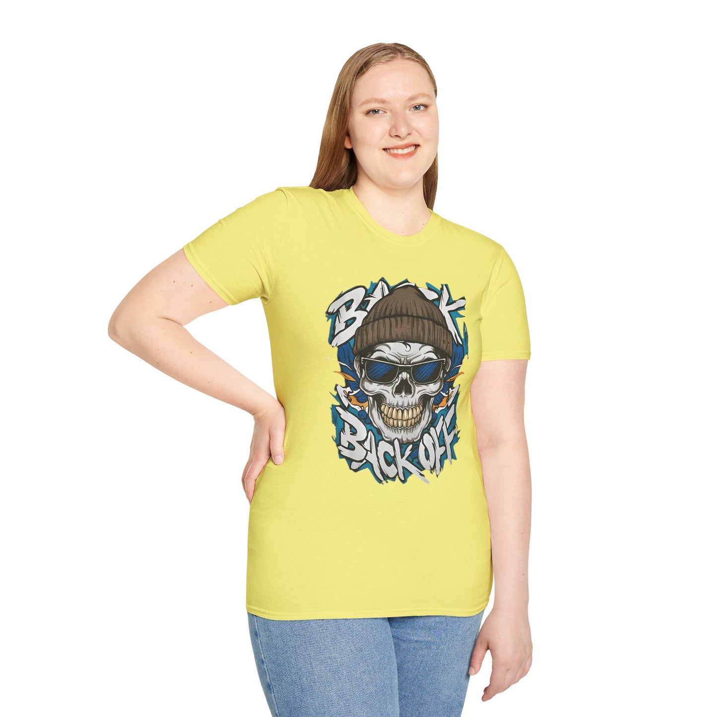 Gildan Softstyle Skull Tee Shirt Unisex Skeleton Design 100 Percent Cotton Graphic Tee