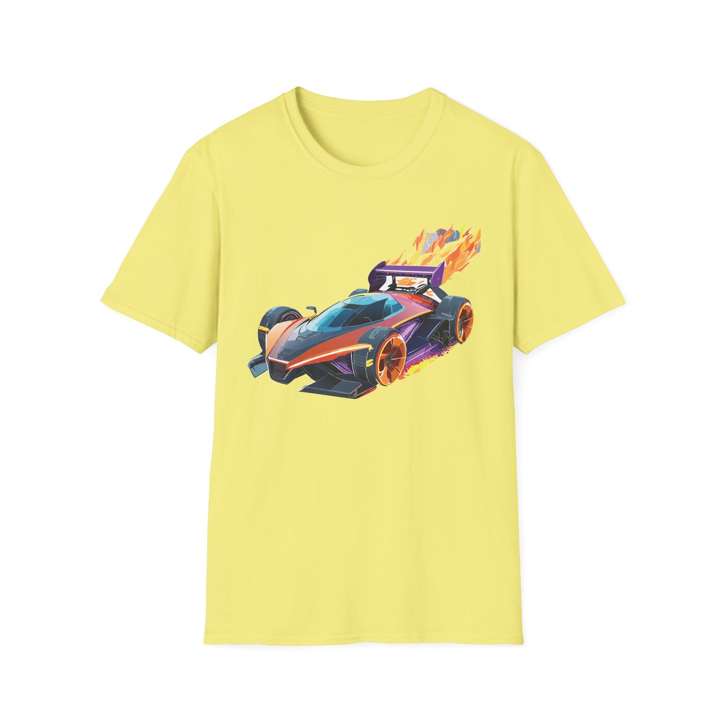 Unisex Car T Shirt Hot Wheels Graphic Tee Car Shirt Gildan Softstyle 64000 Cotton Tee