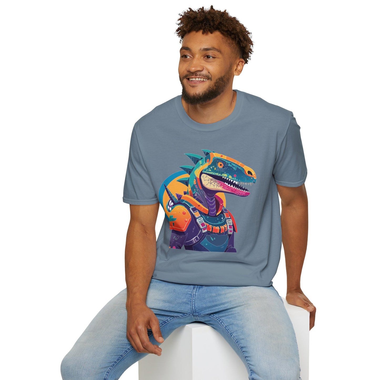 Unisex Alien Cosmos Shirt With Art Design Gildan Softstyle 64000 Short Sleeve Tee