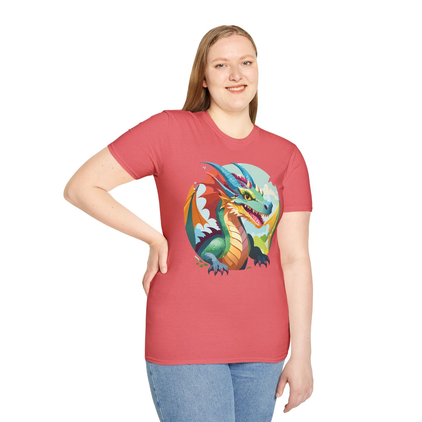 Dragon T Shirt, Dragon Shirt, Shirt with Animals, Animal Shirt