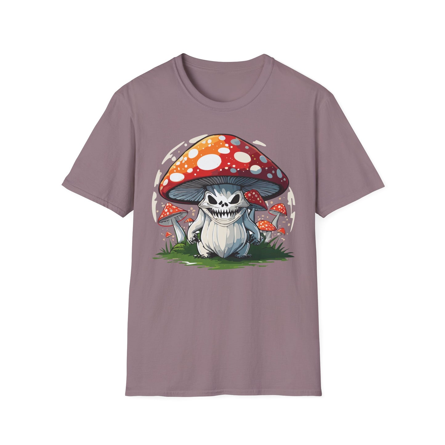 Mashroom Tee Shirt Unisex Softstyle 64000 100 Percent Ring Spun Cotton Funny Mashroom Fungus Design
