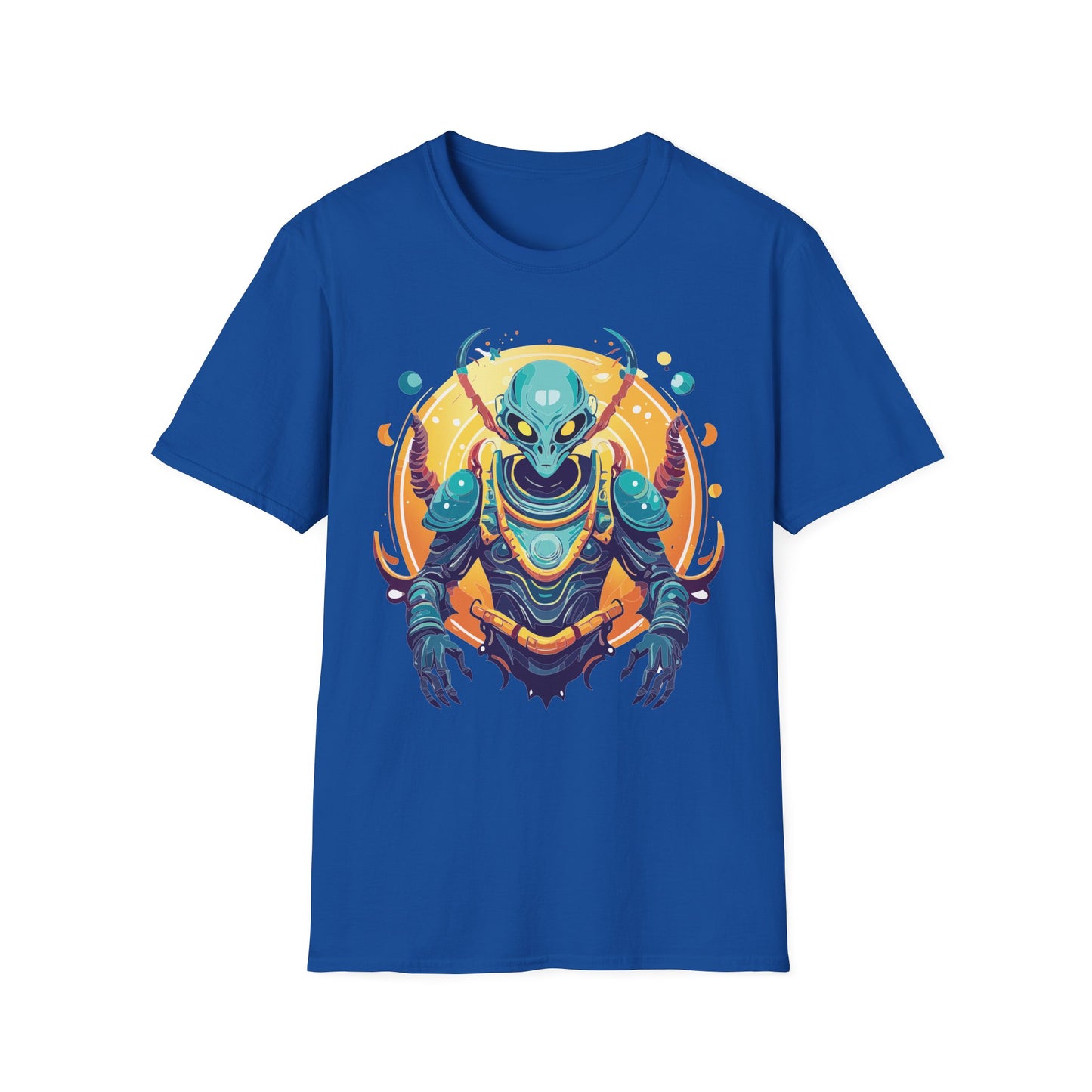 Cosmos Alien T Shirt Unisex Softstyle Short Sleeve Tee With Alien Art Design Artwork