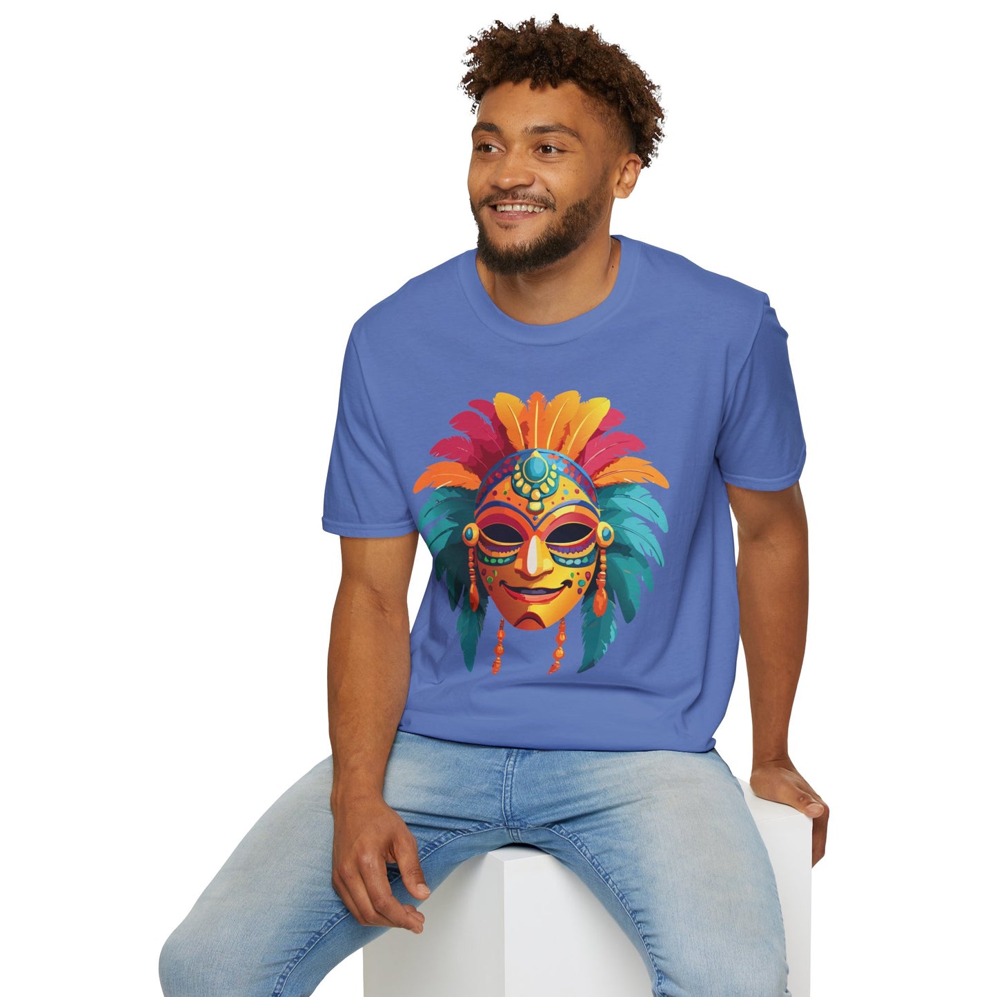 Mask Tee Shirt, Mask Shirt, Shirt with Mask, Masquerade Tees