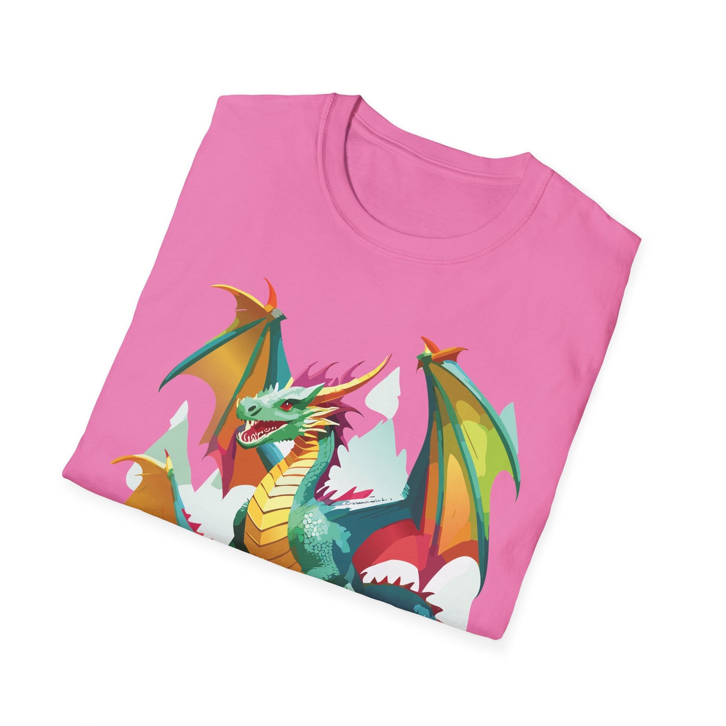 Dragon Graphic T Shirt for Men and Women Unisex Animal Design Softstyle Cotton Tee Premium Quality