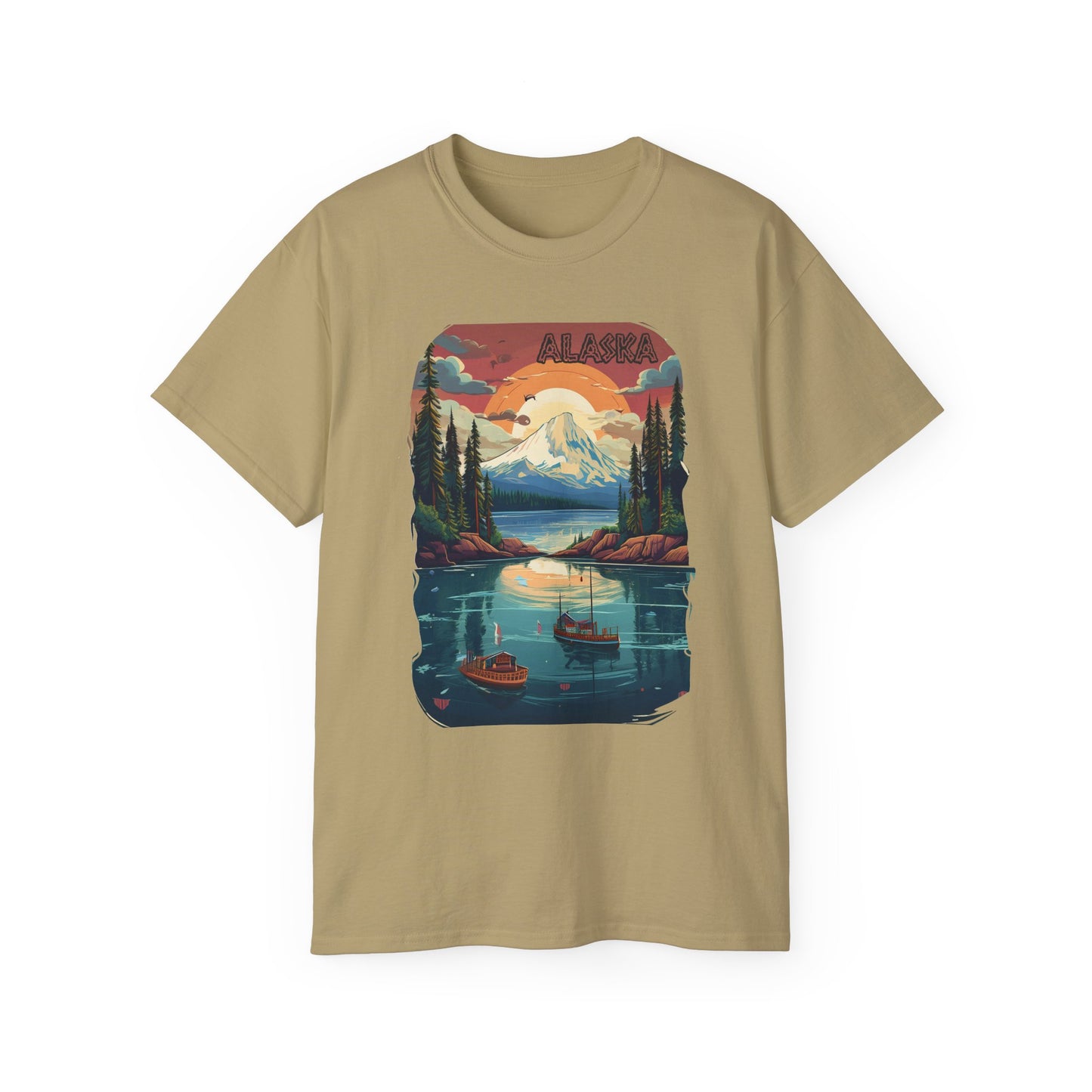 Alaska Graphic Unisex Cotton T‑Shirt 3