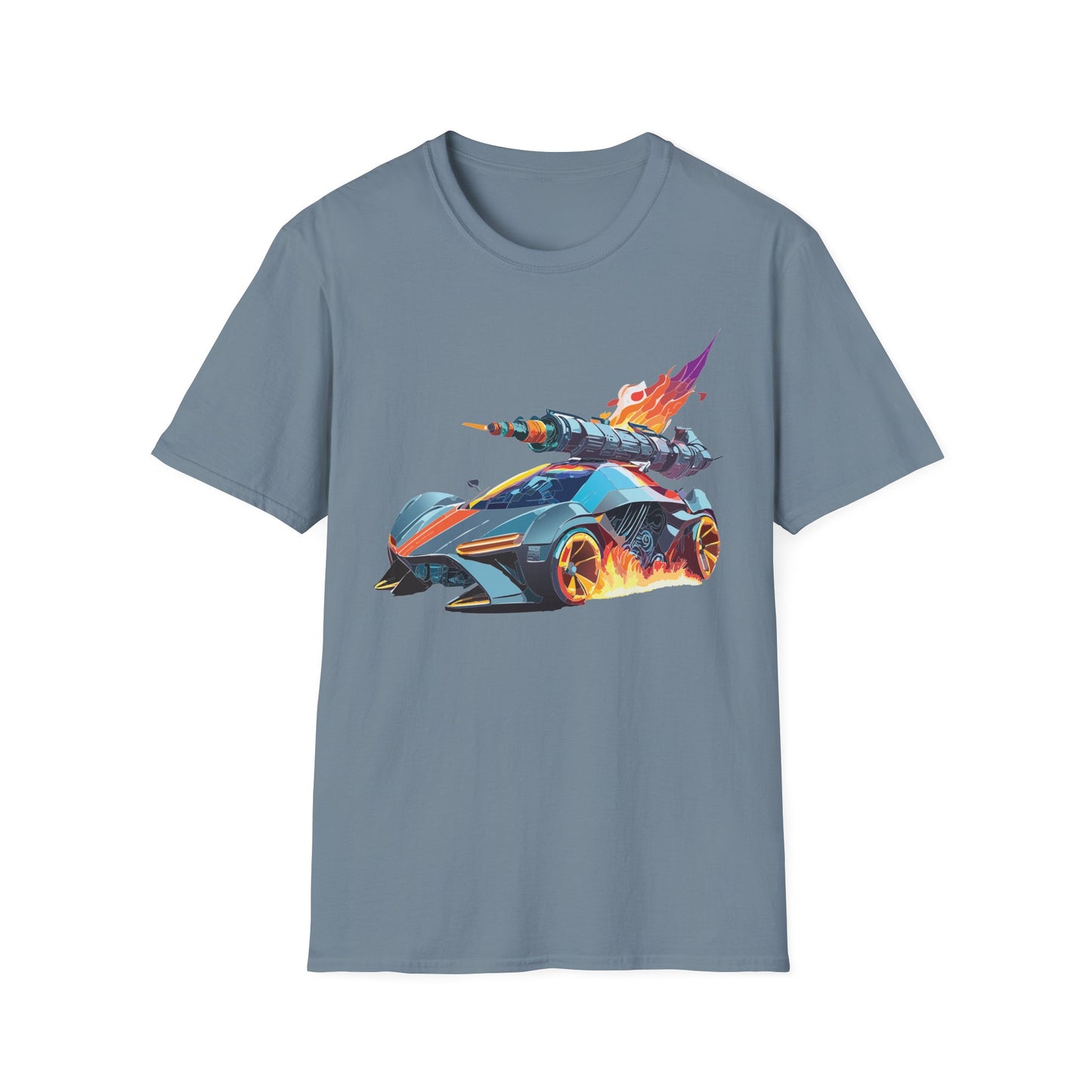 Car T Shirt for Car Lovers Unisex Softstyle Tee 64000 Hot Wheels Design Shirt with Cars