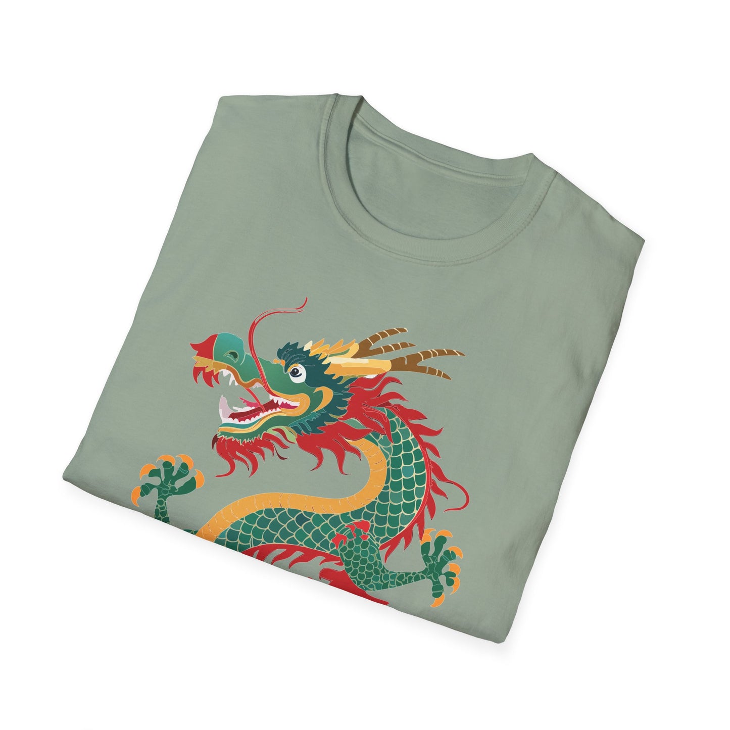 Dragon T Shirt Unisex Dragon Shirt With Animal Art Design Gildan Softstyle Tee 100 Cotton