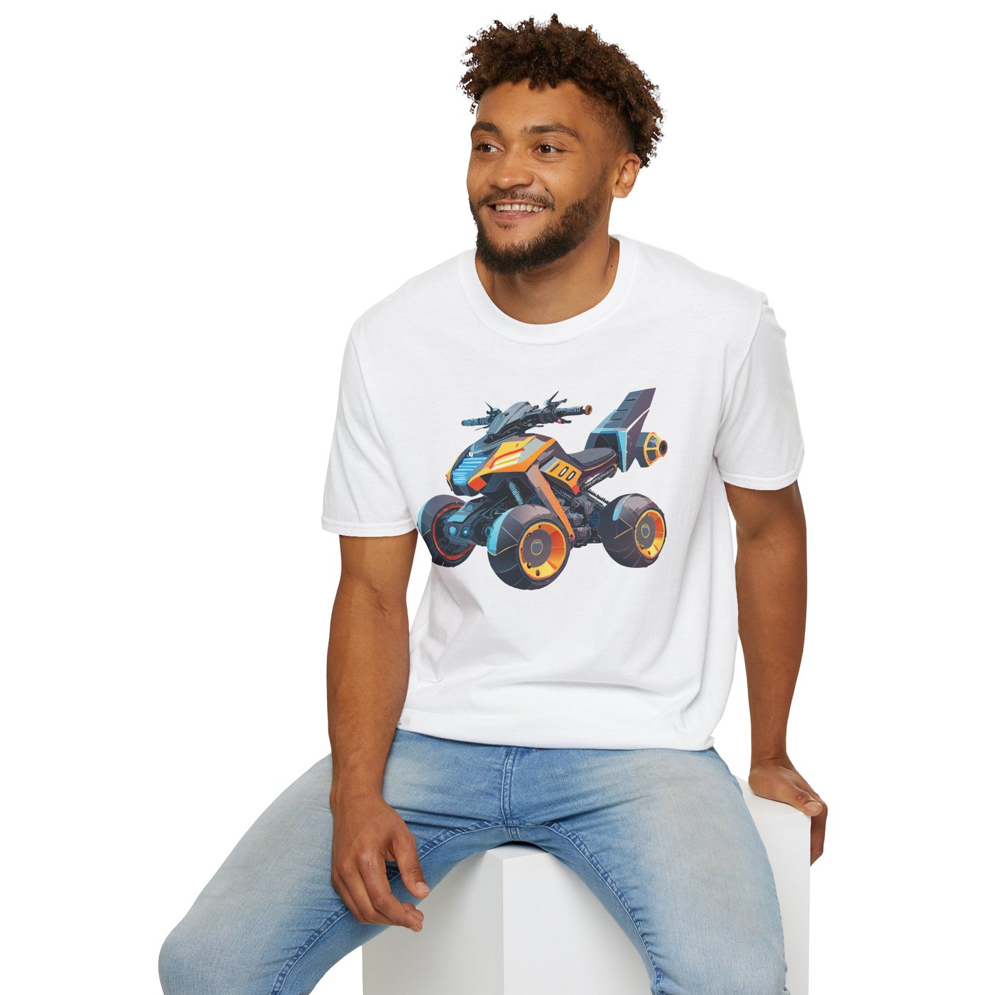 Unisex Bike T Shirt Moto Shirt With Motorcycle Design MTB Tee For Riders One Hundred Percent Cotton