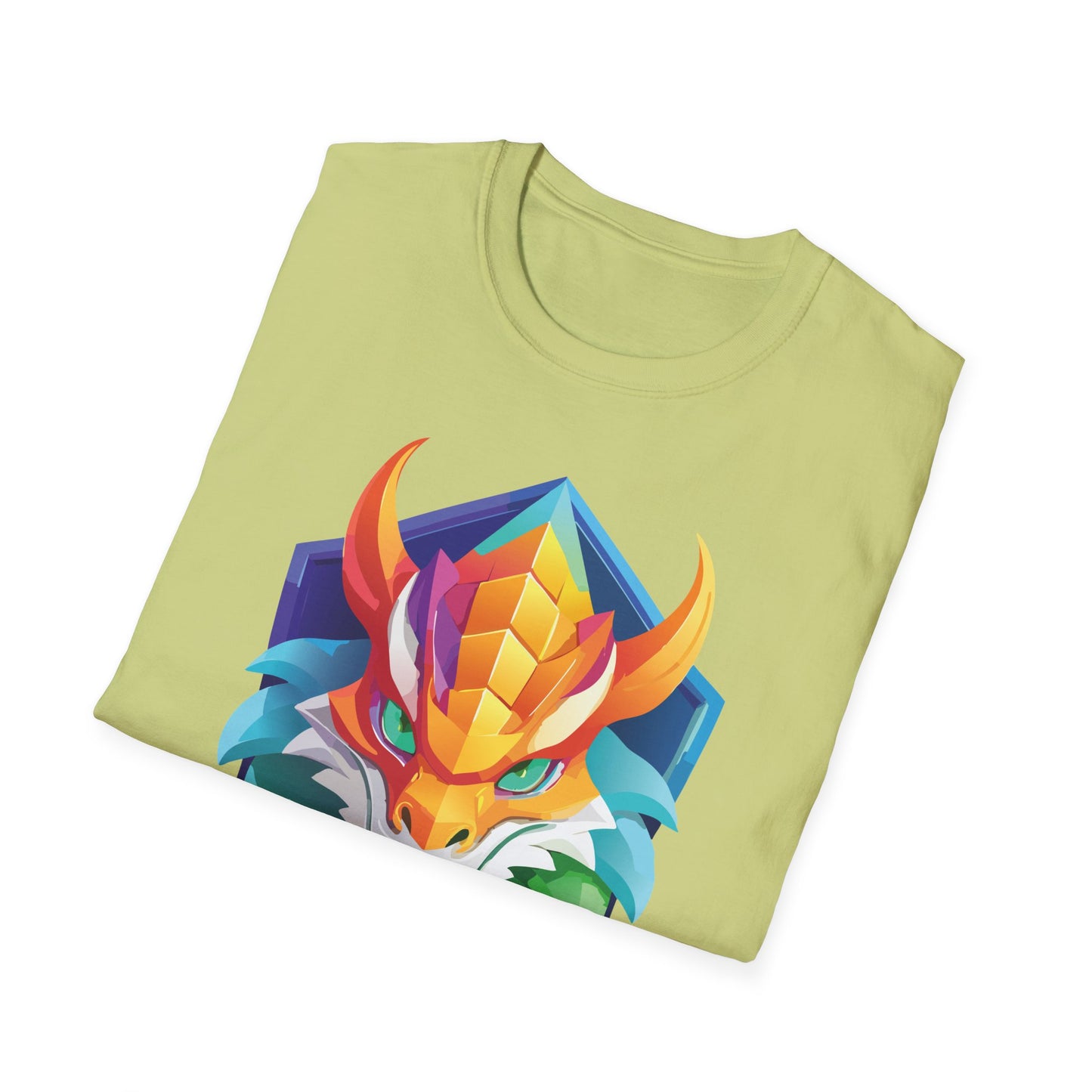 Unisex Dragon T Shirt Softstyle 64000 100 Percent Ring Spun Cotton Comfortable Tee