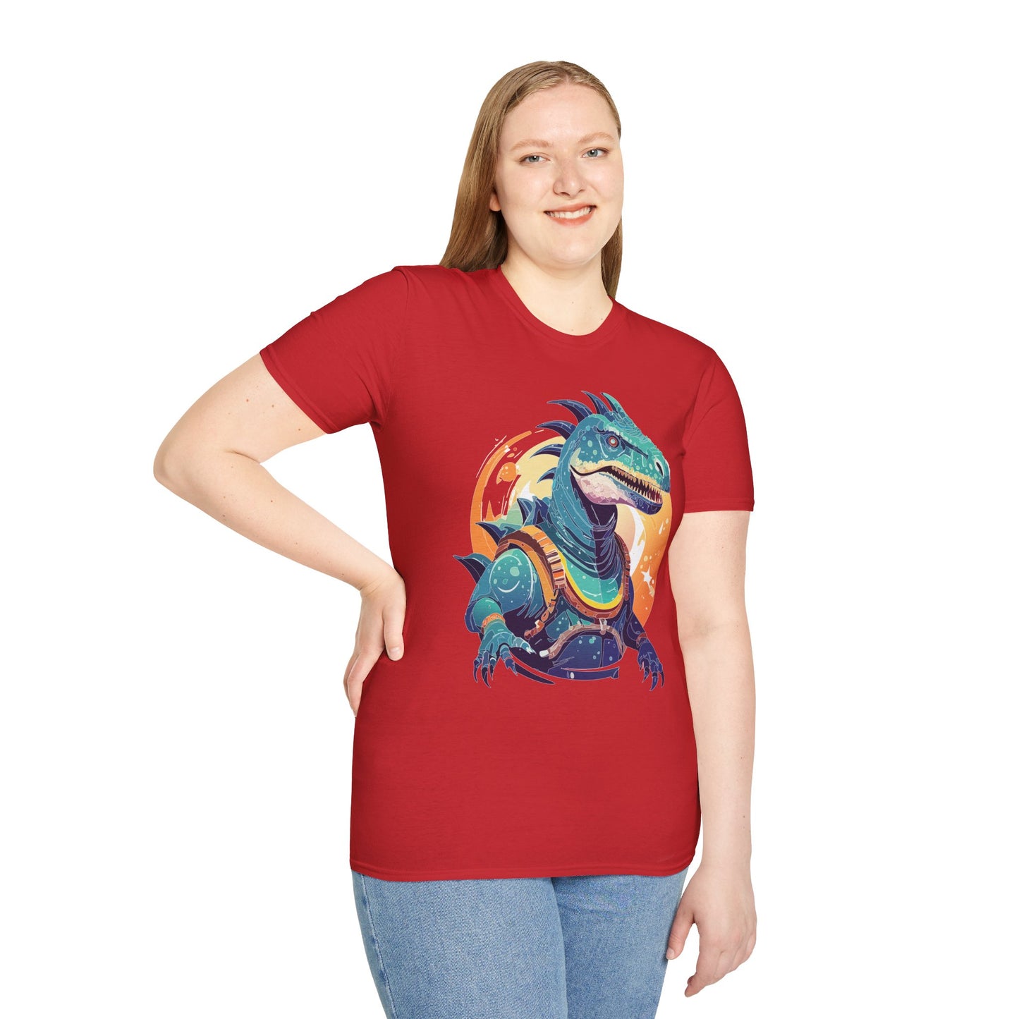 Alien T Shirt Cosmos Design Unisex Softstyle 64000 Graphic Artwork Tee With Aliens