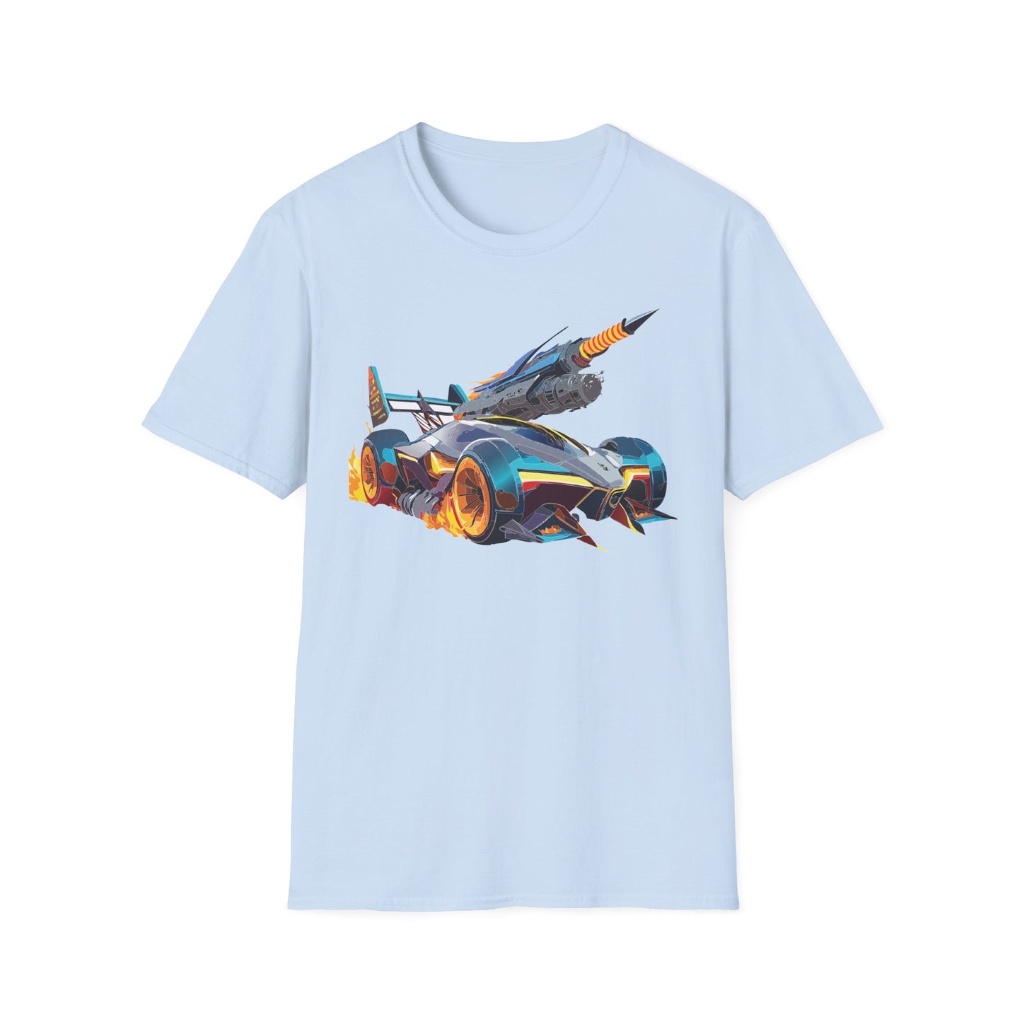 Unisex Car T Shirt Softstyle Cotton Tee With Car Design Hot Wheels Graphic Tee For Men And Women