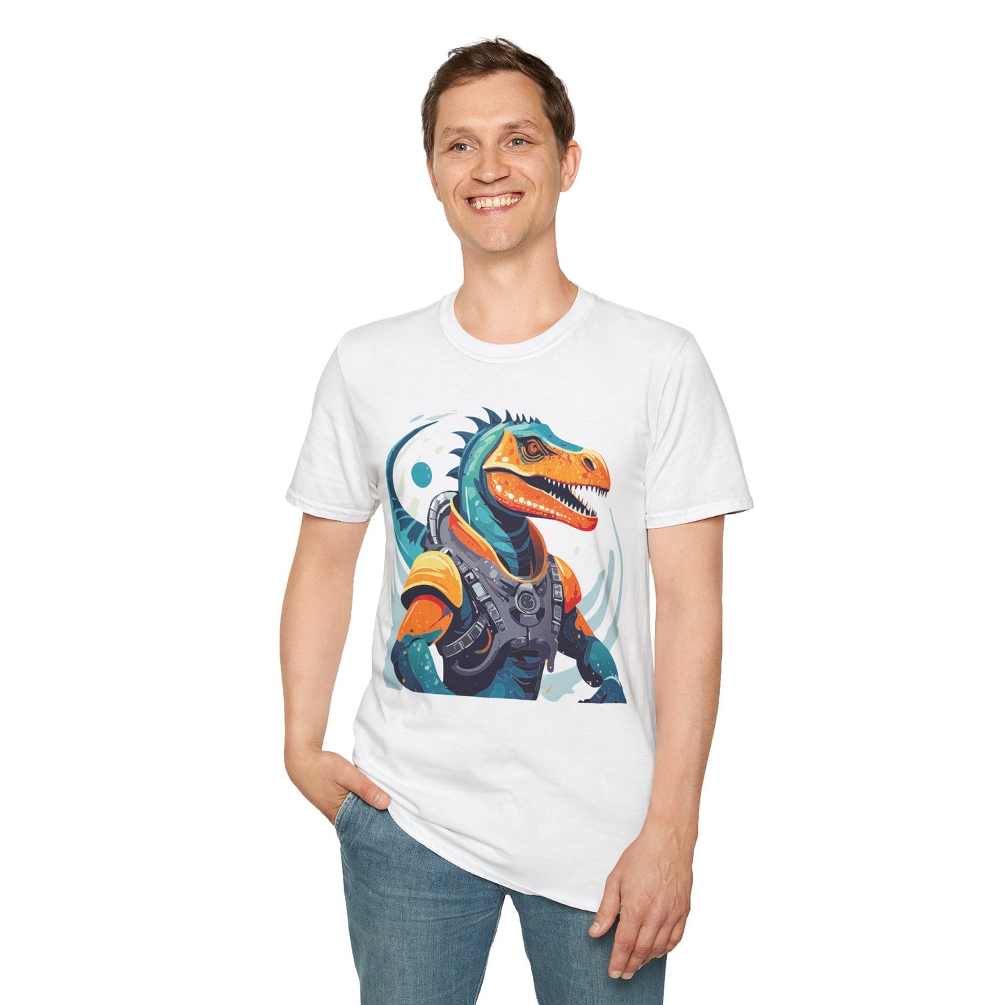 Gildan Alien Cosmos T Shirt Unisex Softstyle 64000 Cotton Tee With Alien Art Design Graphic Print