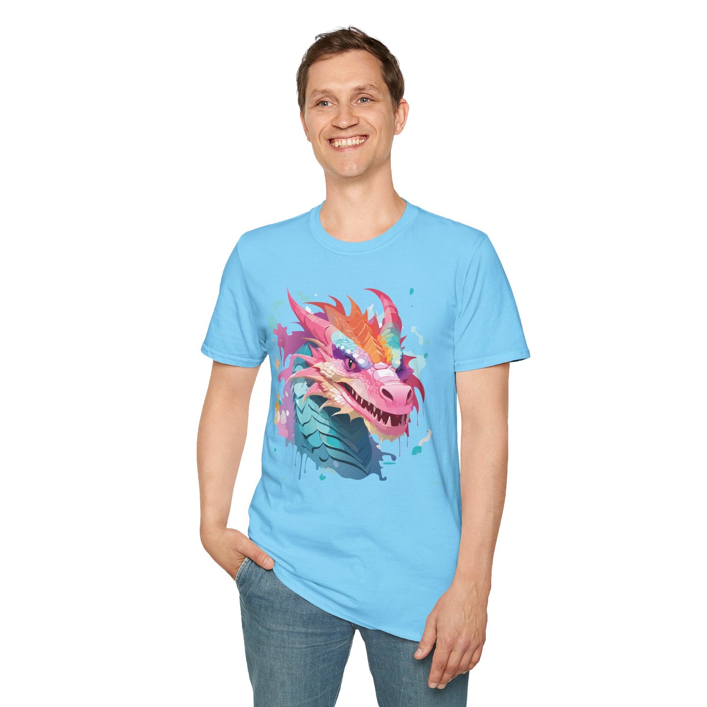 Dragon T Shirt, Dragon Shirt, Shirt with Animals, Animal Shirt