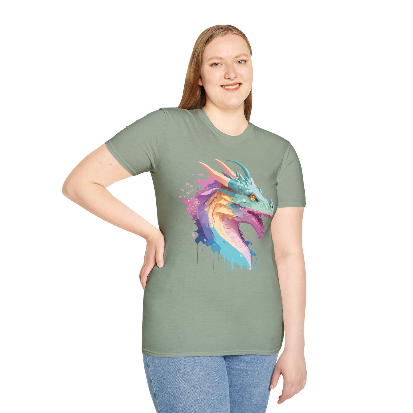 Dragon T Shirt, Dragon Shirt, Shirt with Animals, Animal Shirt