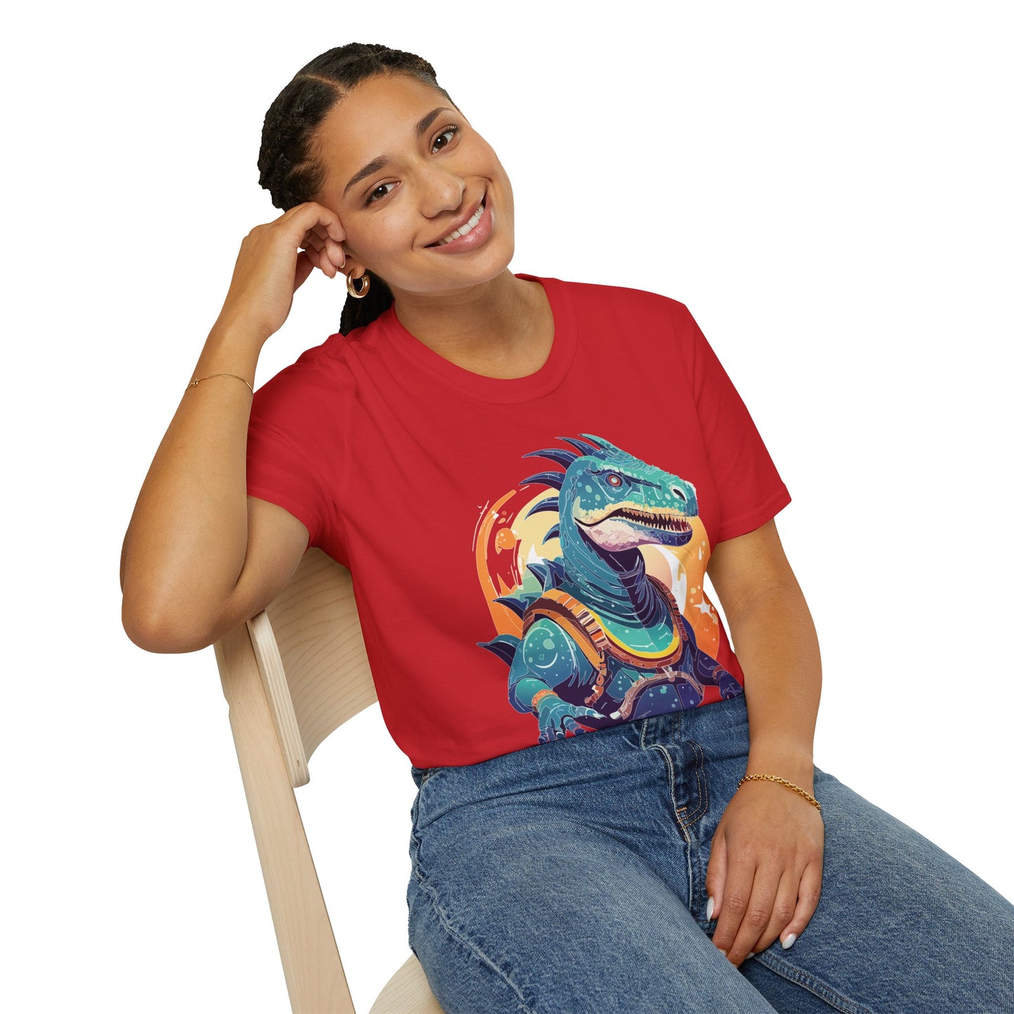 Alien T Shirt Cosmos Design Unisex Softstyle 64000 Graphic Artwork Tee With Aliens