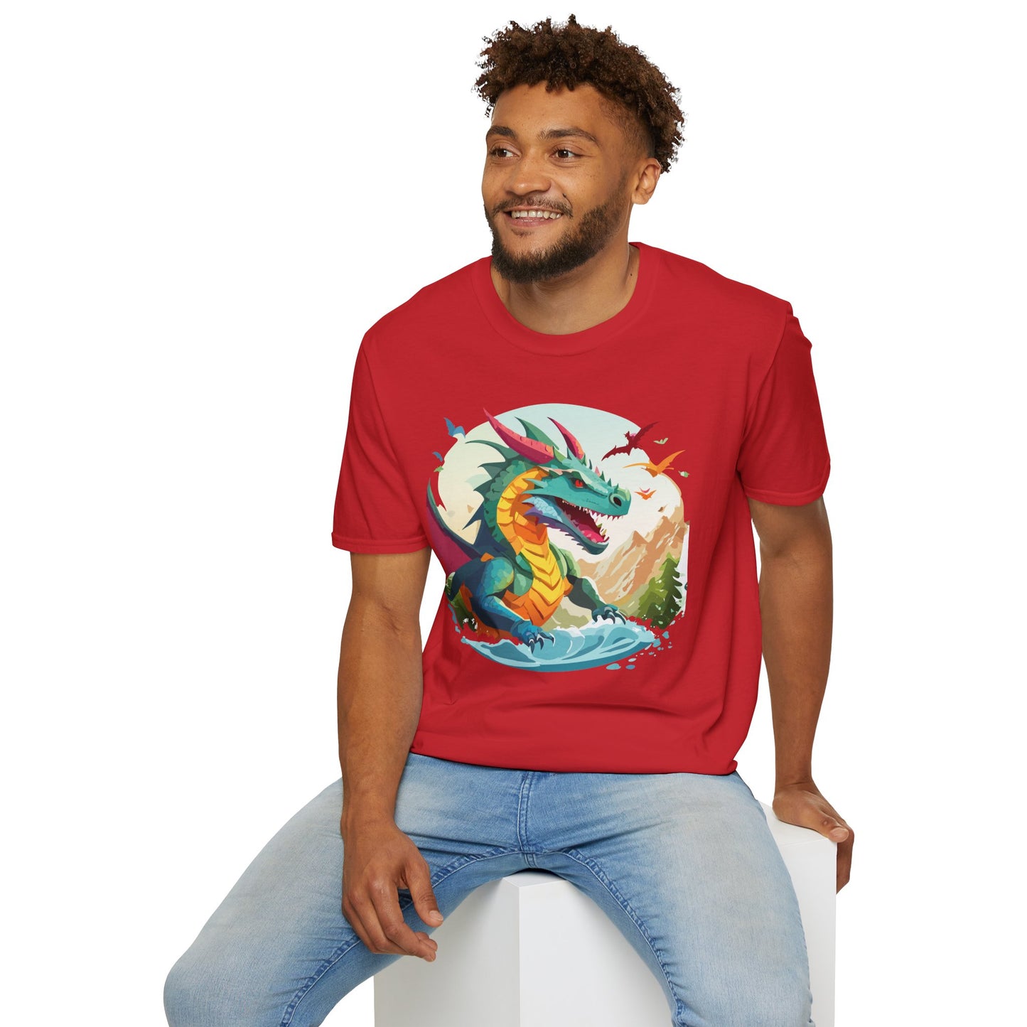 Dragon T Shirt, Dragon Shirt, Shirt with Animals, Animal Shirt