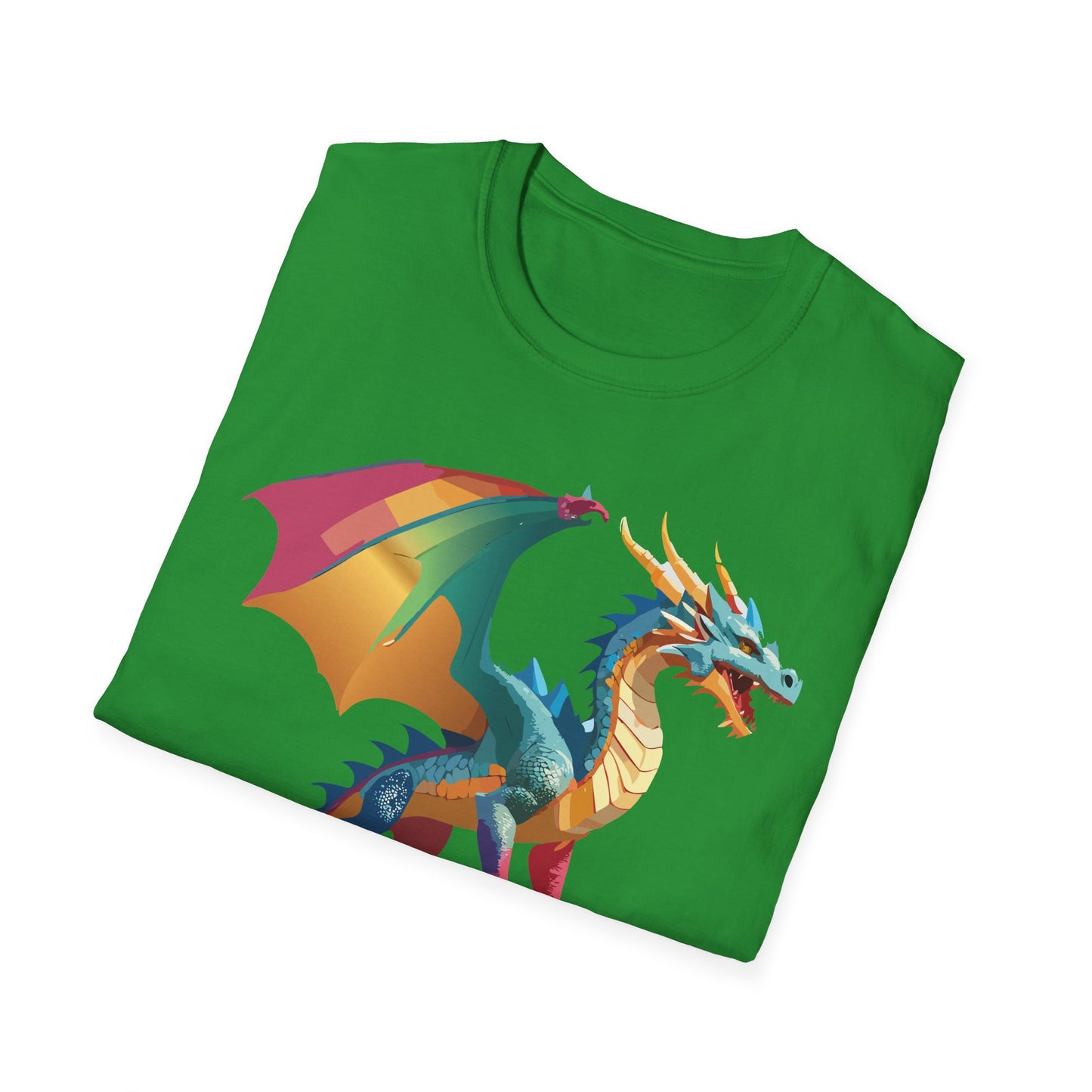 Dragon T Shirt Unisex Dragon Shirt Animal Design Tee Softstyle 100 Percent Ring Spun Cotton
