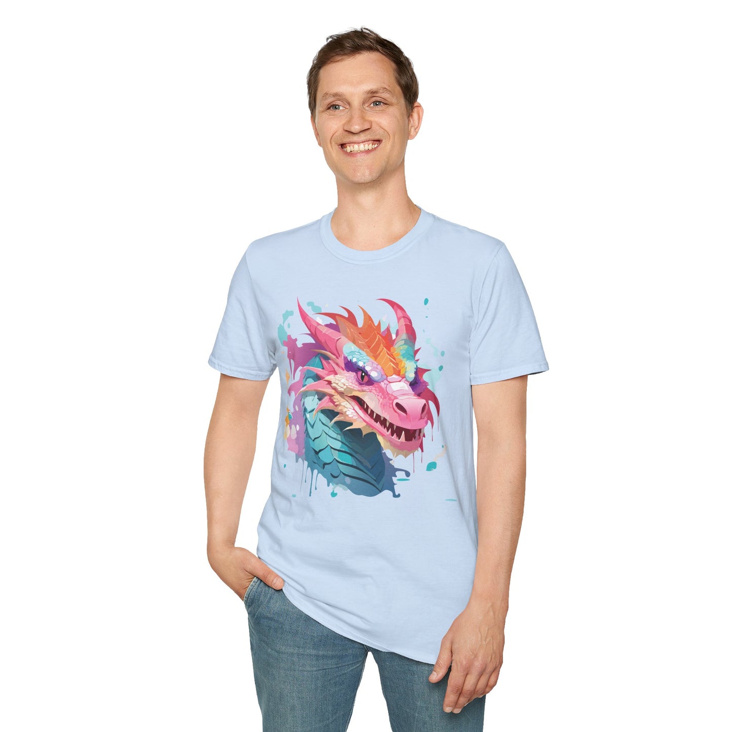Dragon T Shirt, Dragon Shirt, Shirt with Animals, Animal Shirt