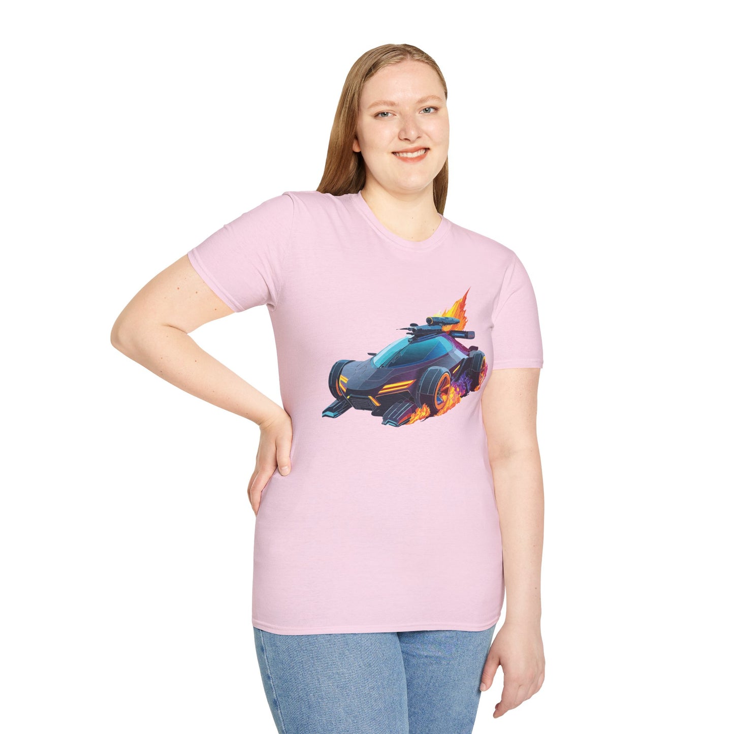 Unisex Car T Shirt Hot Wheels Cars Shirt 100 Percent Ring Spun Cotton Gildan Softstyle Tee