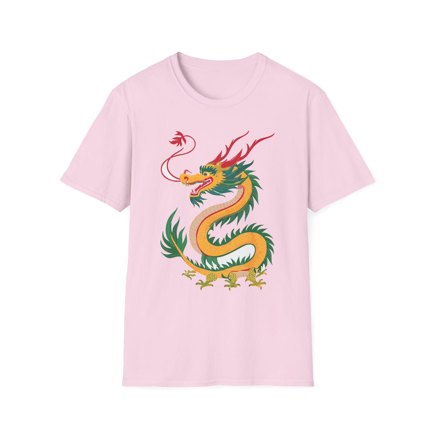 Dragon T Shirt Unisex Dragon Shirt Animal Shirt Gildan Softstyle 64000 100 Percent Cotton Tee