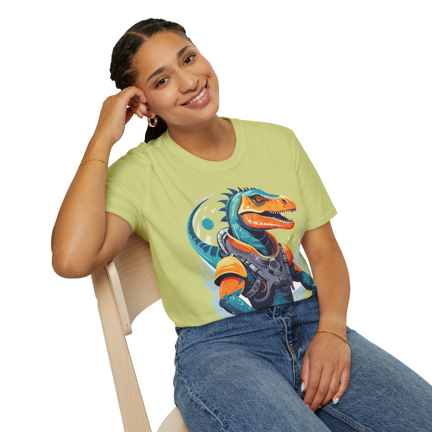 Gildan Alien Cosmos T Shirt Unisex Softstyle 64000 Cotton Tee With Alien Art Design Graphic Print
