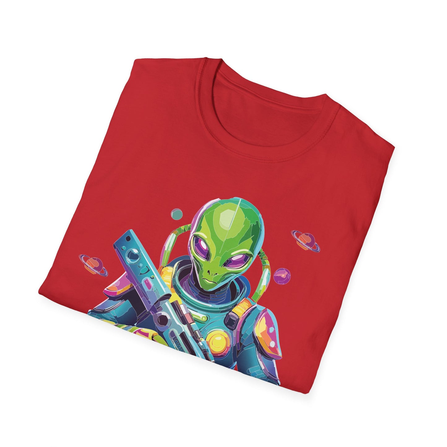 Alien Cosmos T Shirt Unisex Gildan Softstyle 64000 Art Design Tee For Everyday Comfort