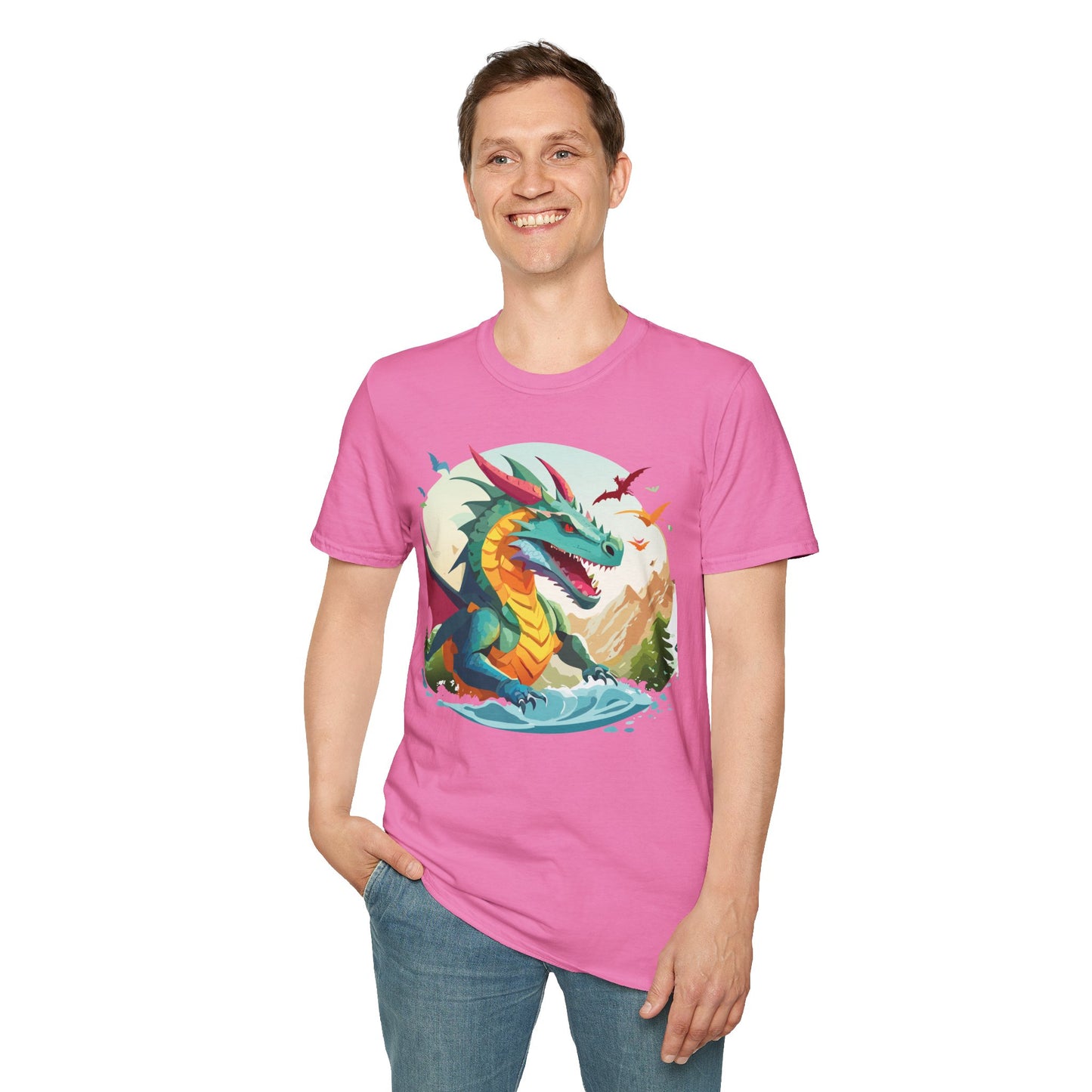 Dragon T Shirt, Dragon Shirt, Shirt with Animals, Animal Shirt