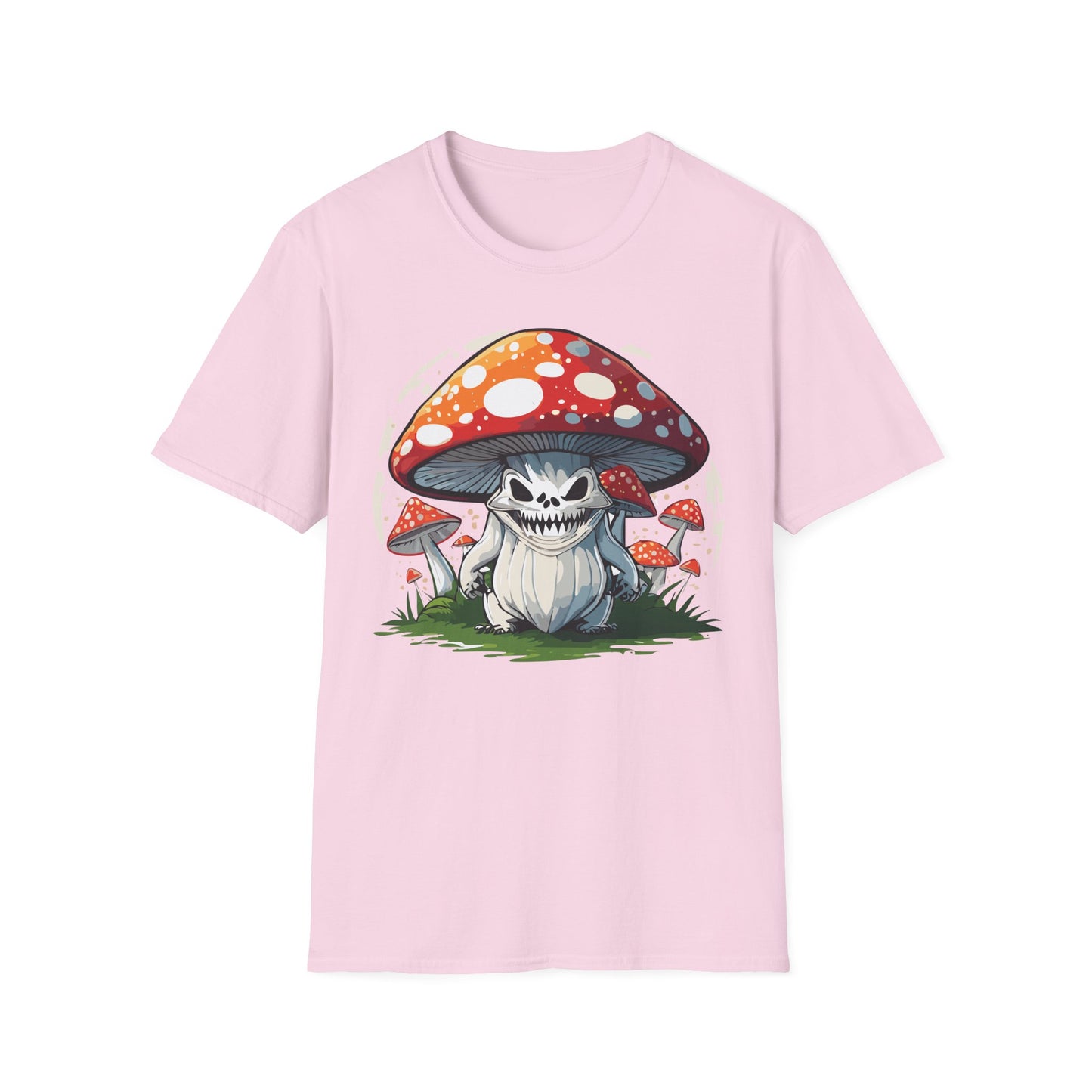 Mashroom Tee Shirt Unisex Softstyle 64000 100 Percent Ring Spun Cotton Funny Mashroom Fungus Design