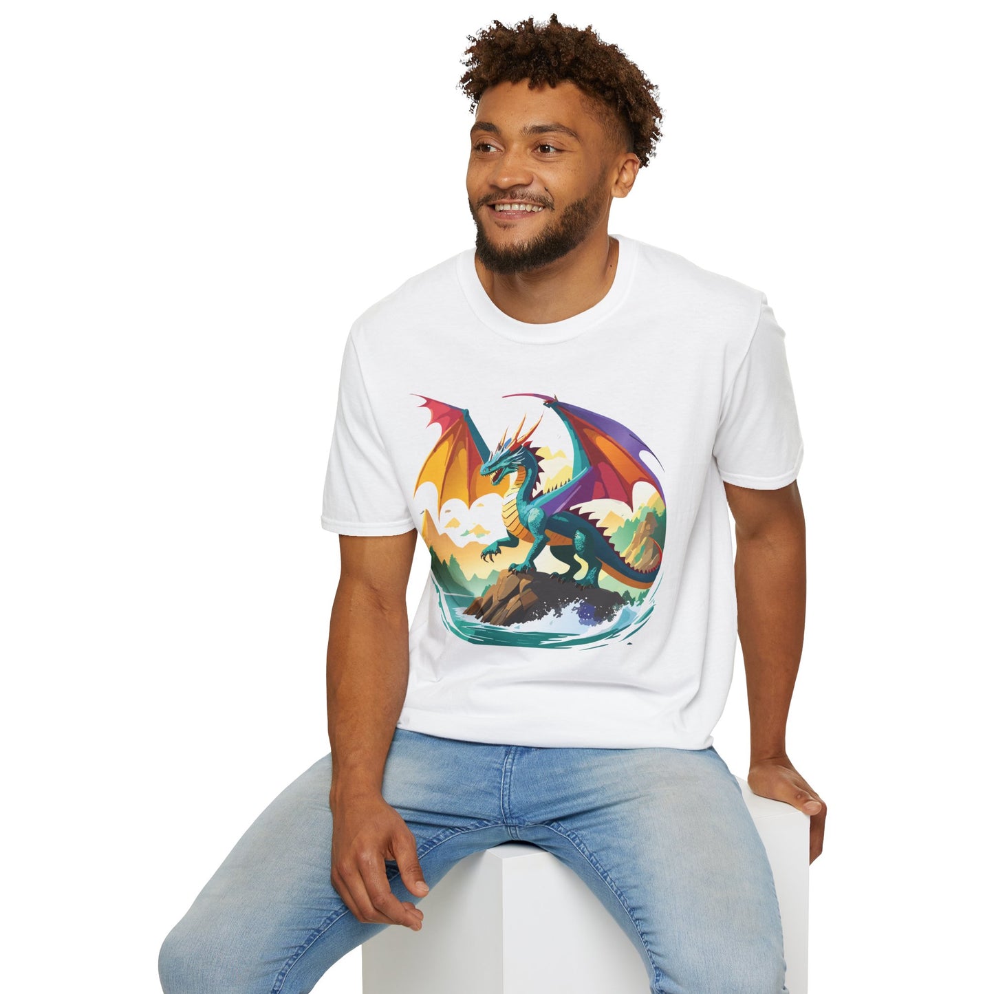 Dragon T Shirt, Dragon Shirt, Shirt with Animals, Animal Shirt