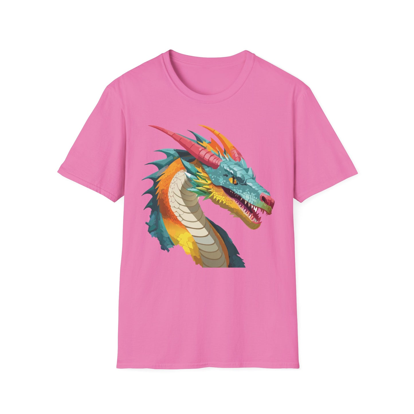 Dragon T Shirt Unisex Softstyle Art Design Tee With Animals Theme Gildan 64000 Premium Quality