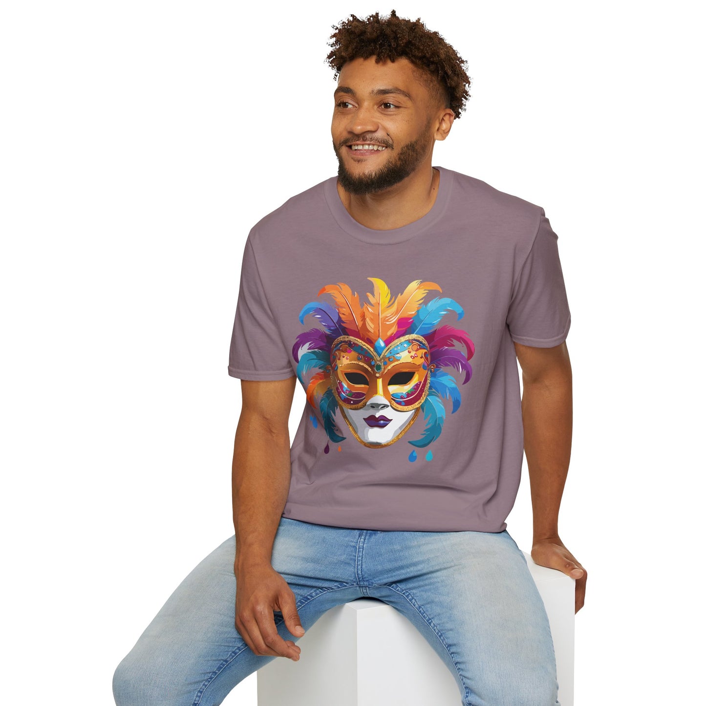 Mask Tee Shirt, Mask Shirt, Shirt with Mask, Masquerade Tees