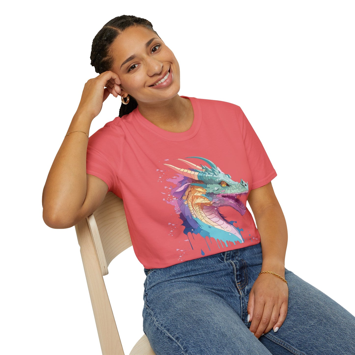 Dragon T Shirt, Dragon Shirt, Shirt with Animals, Animal Shirt