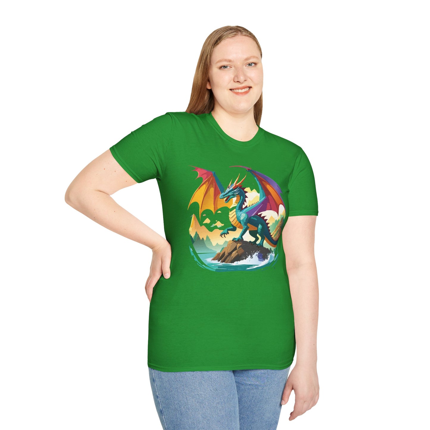 Dragon T Shirt, Dragon Shirt, Shirt with Animals, Animal Shirt