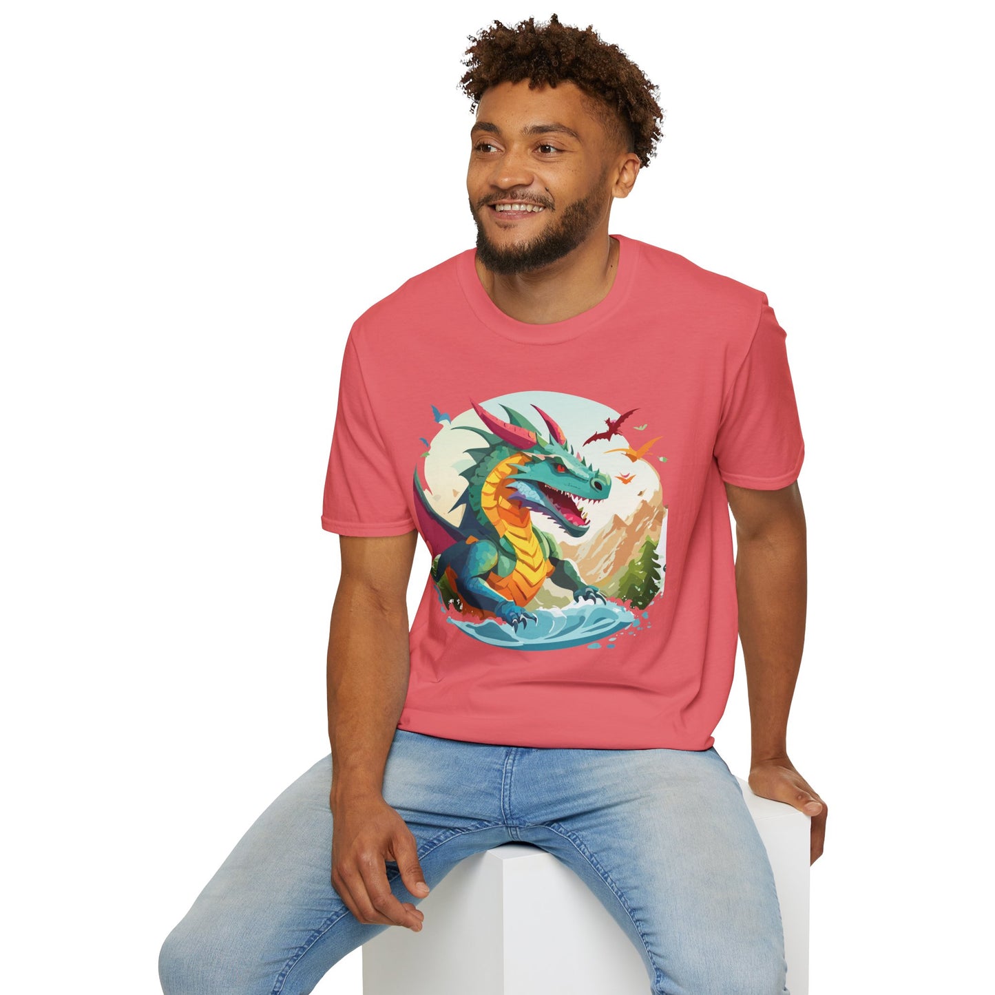 Dragon T Shirt, Dragon Shirt, Shirt with Animals, Animal Shirt
