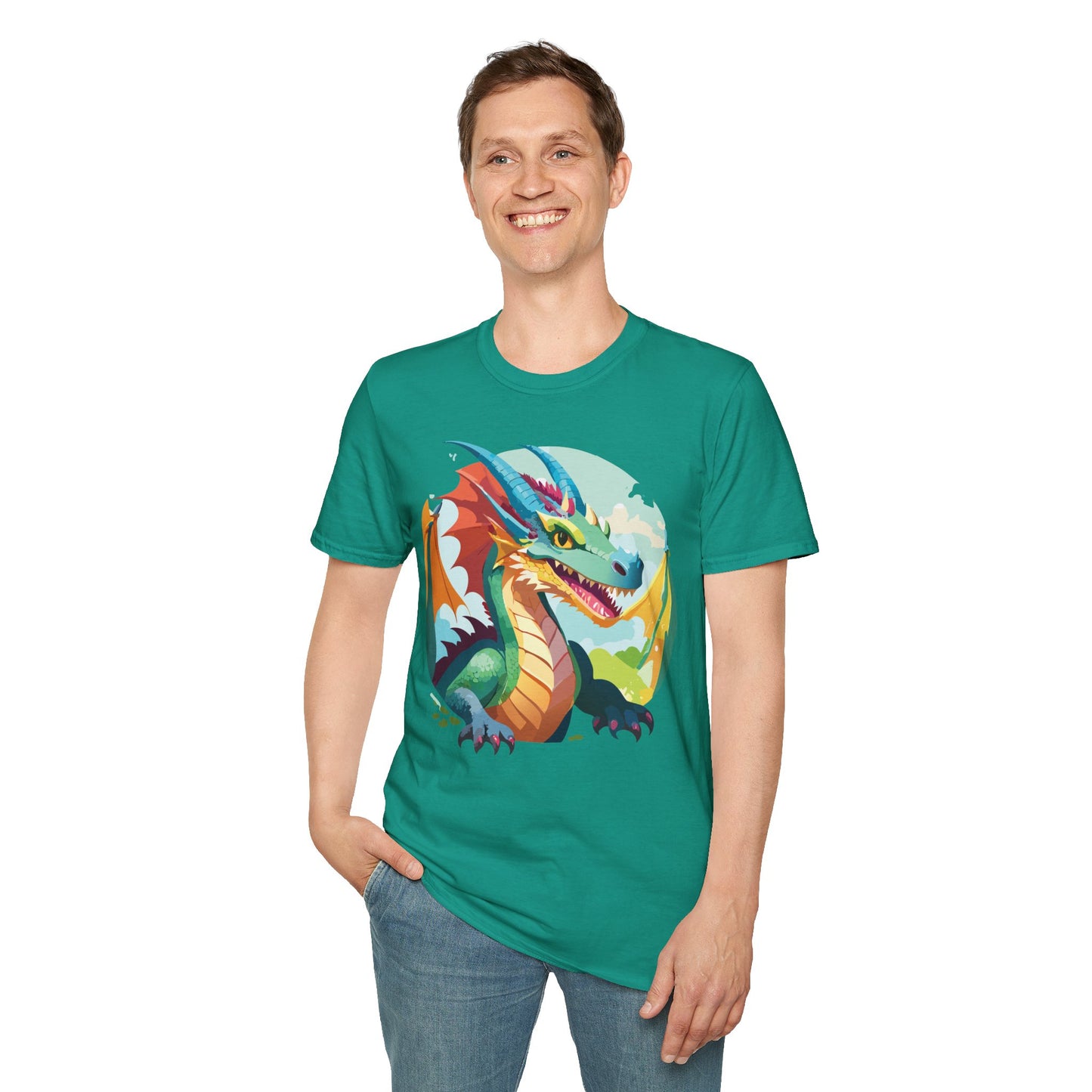 Dragon T Shirt, Dragon Shirt, Shirt with Animals, Animal Shirt