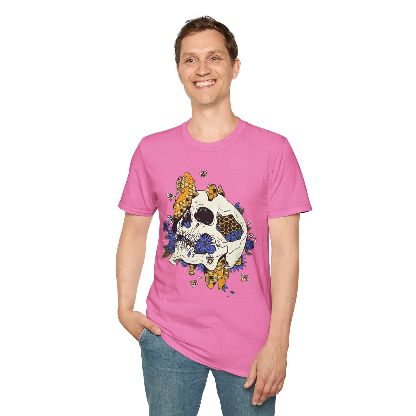 Skull Tee Shirt, Skeleton Shirt, Shirt with Skull, Shirt with Skeleton