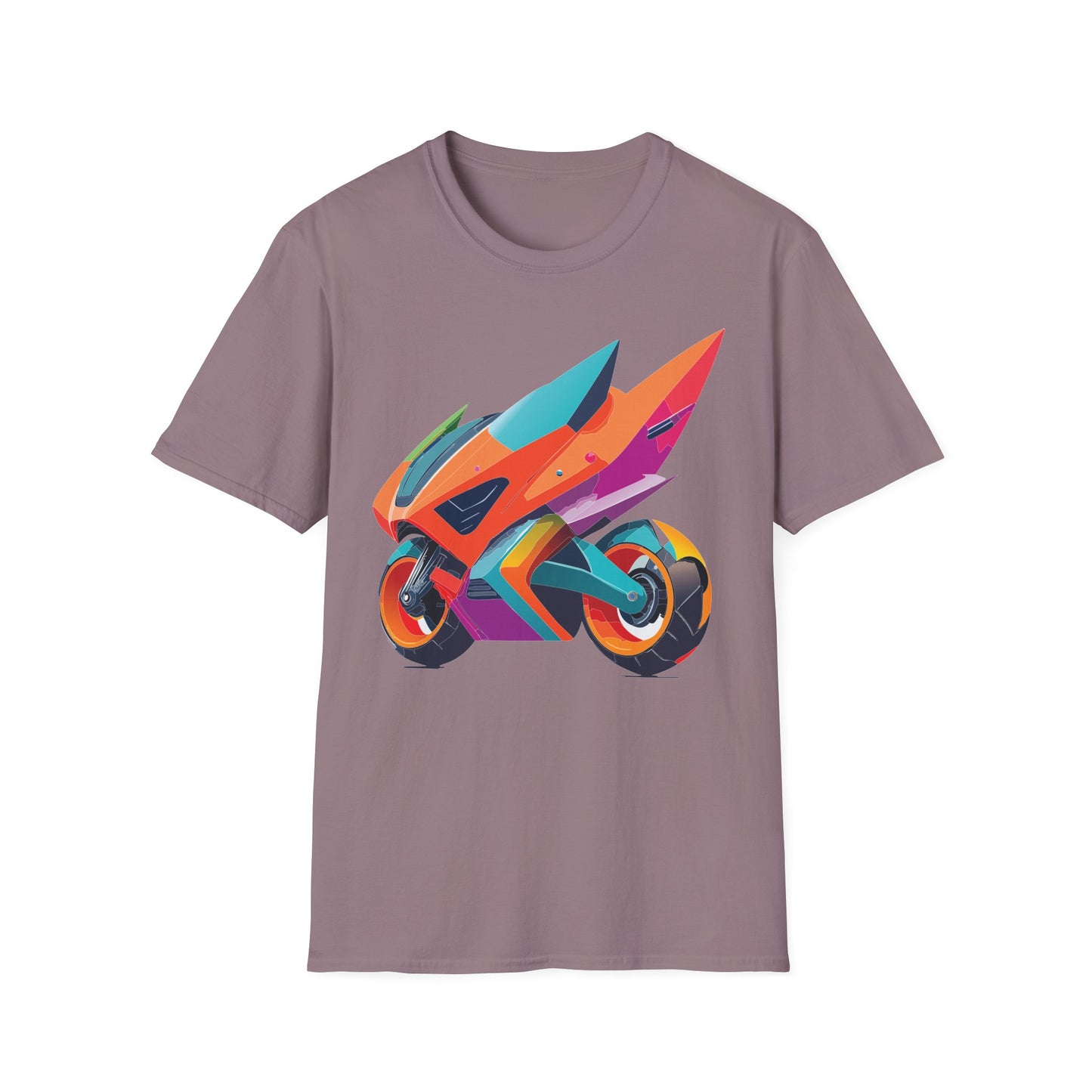 Unisex Bike T Shirt Moto Shirt Motorcycle MTB T Shirt 100 Percent Cotton Softstyle