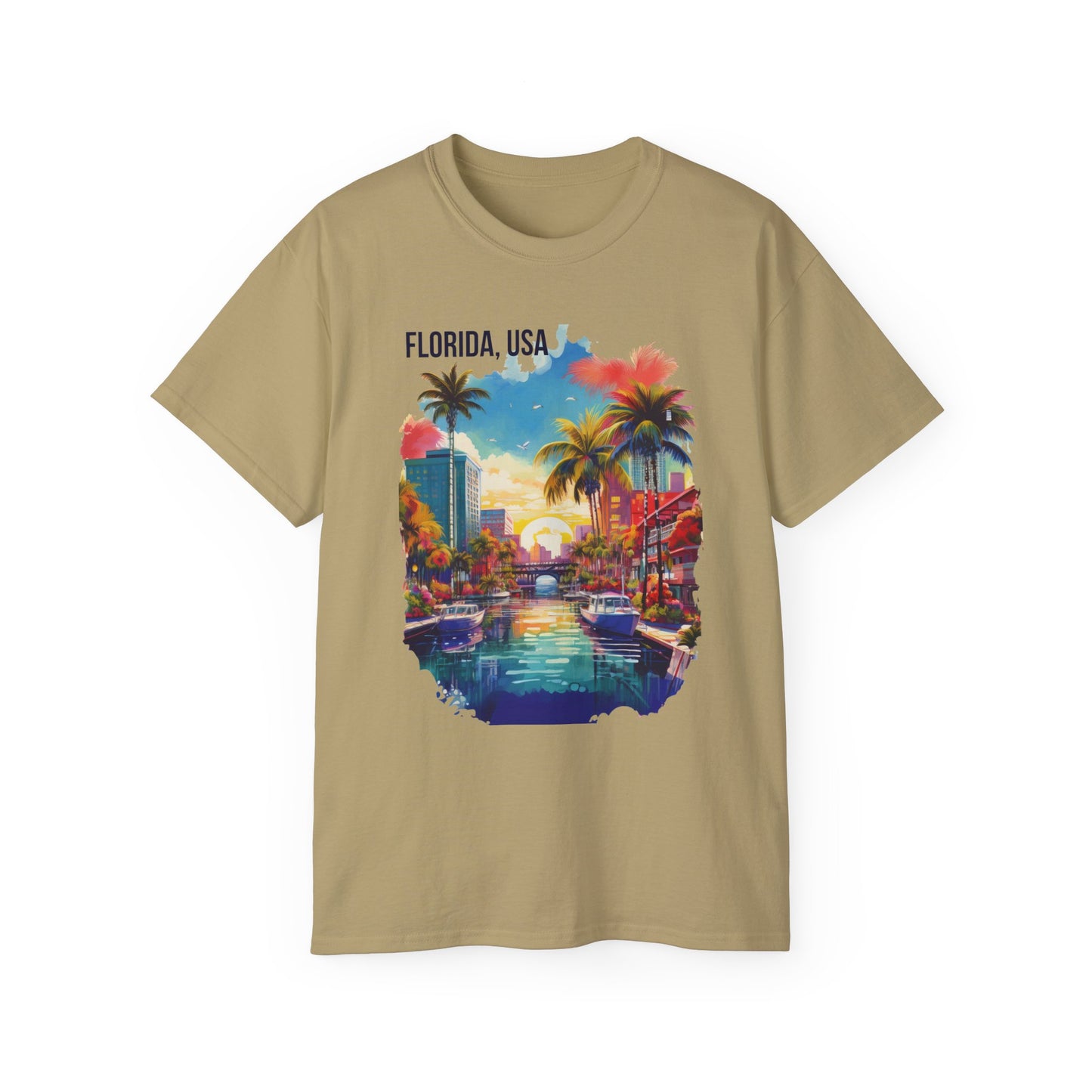 Florida Graphic Unisex Cotton T‑Shirt 1