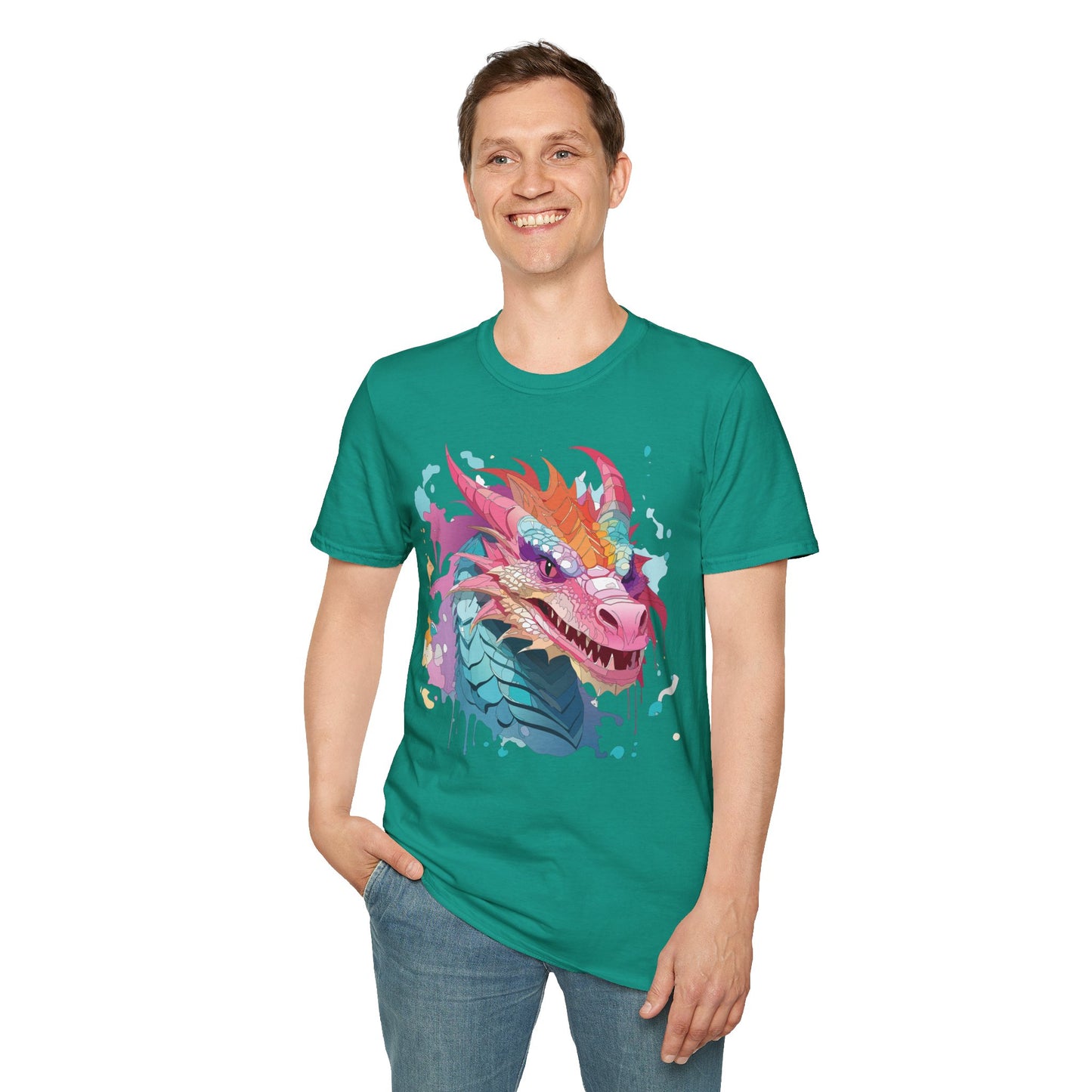 Dragon T Shirt, Dragon Shirt, Shirt with Animals, Animal Shirt